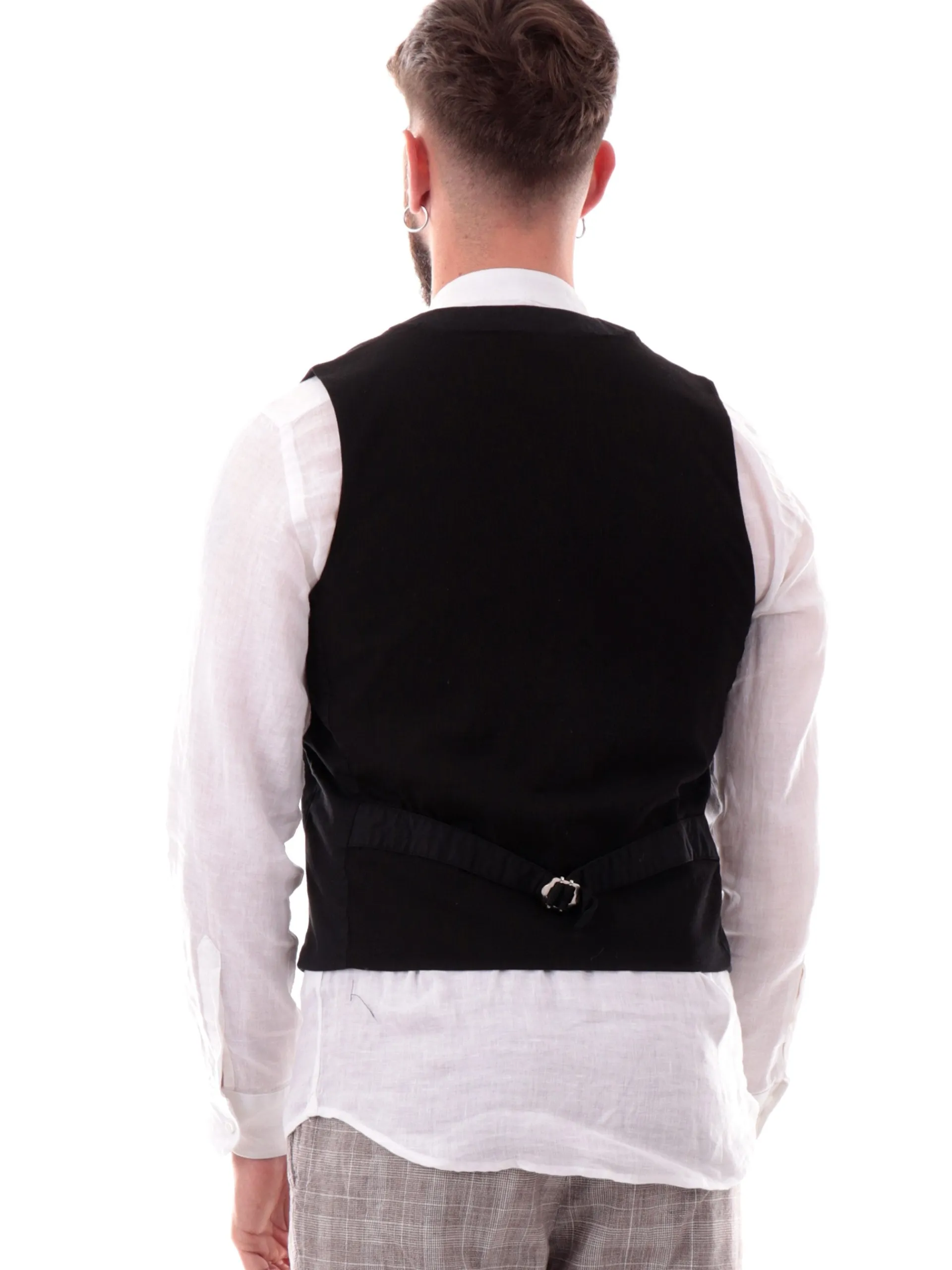 GIANNI LUPO Gilet*Gilet nero da uomo GL9710S25