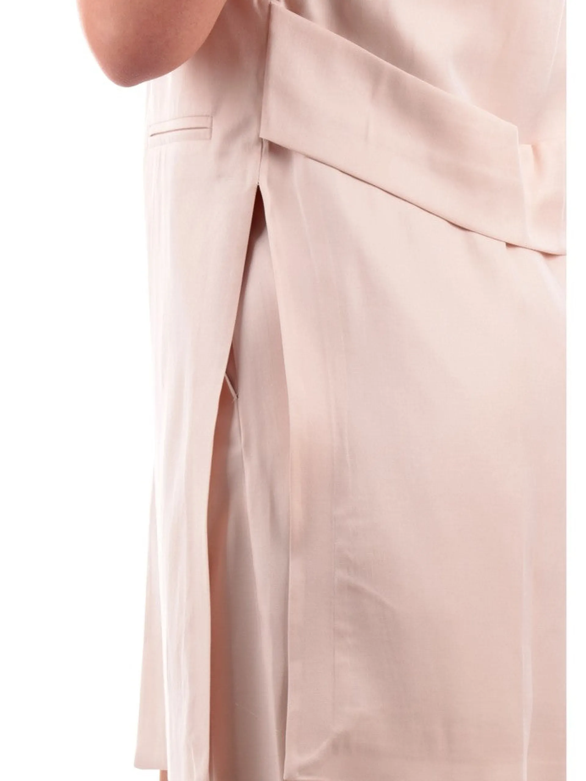 YES ZEE Gilet*Gilet Lungo donna beige perlato G204CM000