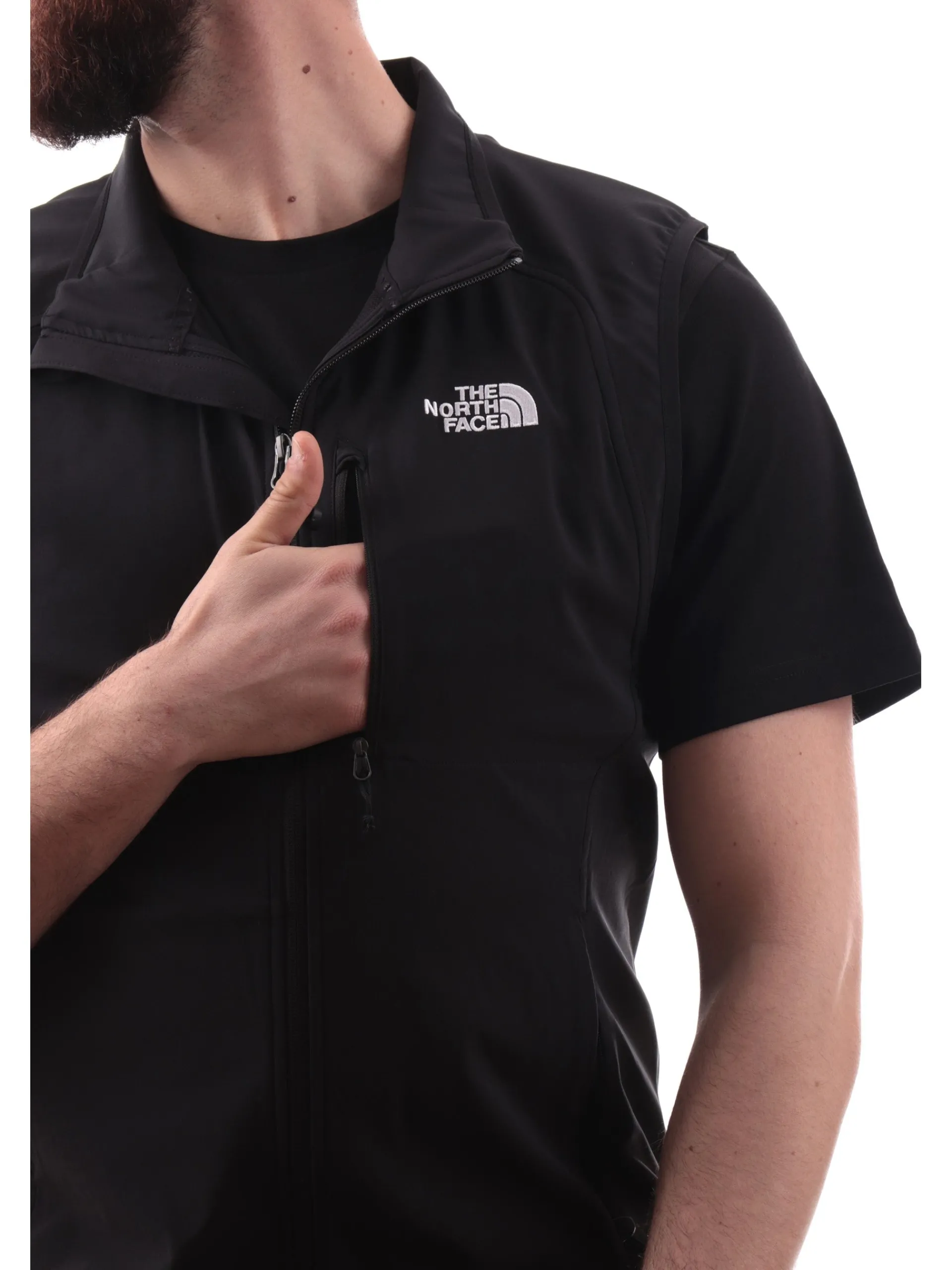 THE NORTH FACE Gilet*Gilet Nimble Vest nero da uomo tessuto tecnico NF0A8CD7