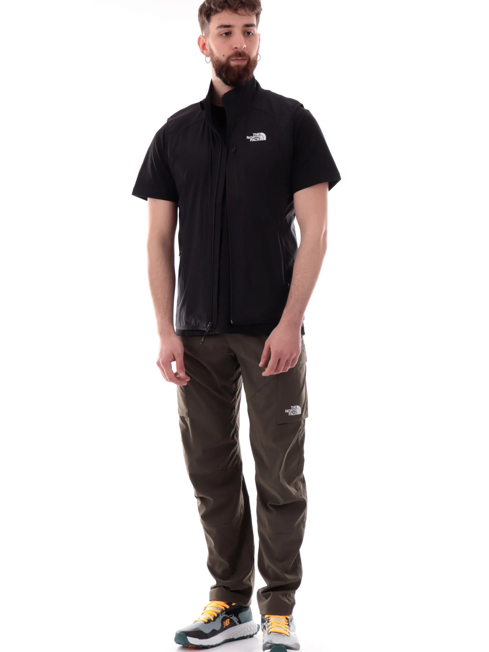 THE NORTH FACE Gilet*Gilet Nimble Vest nero da uomo tessuto tecnico NF0A8CD7