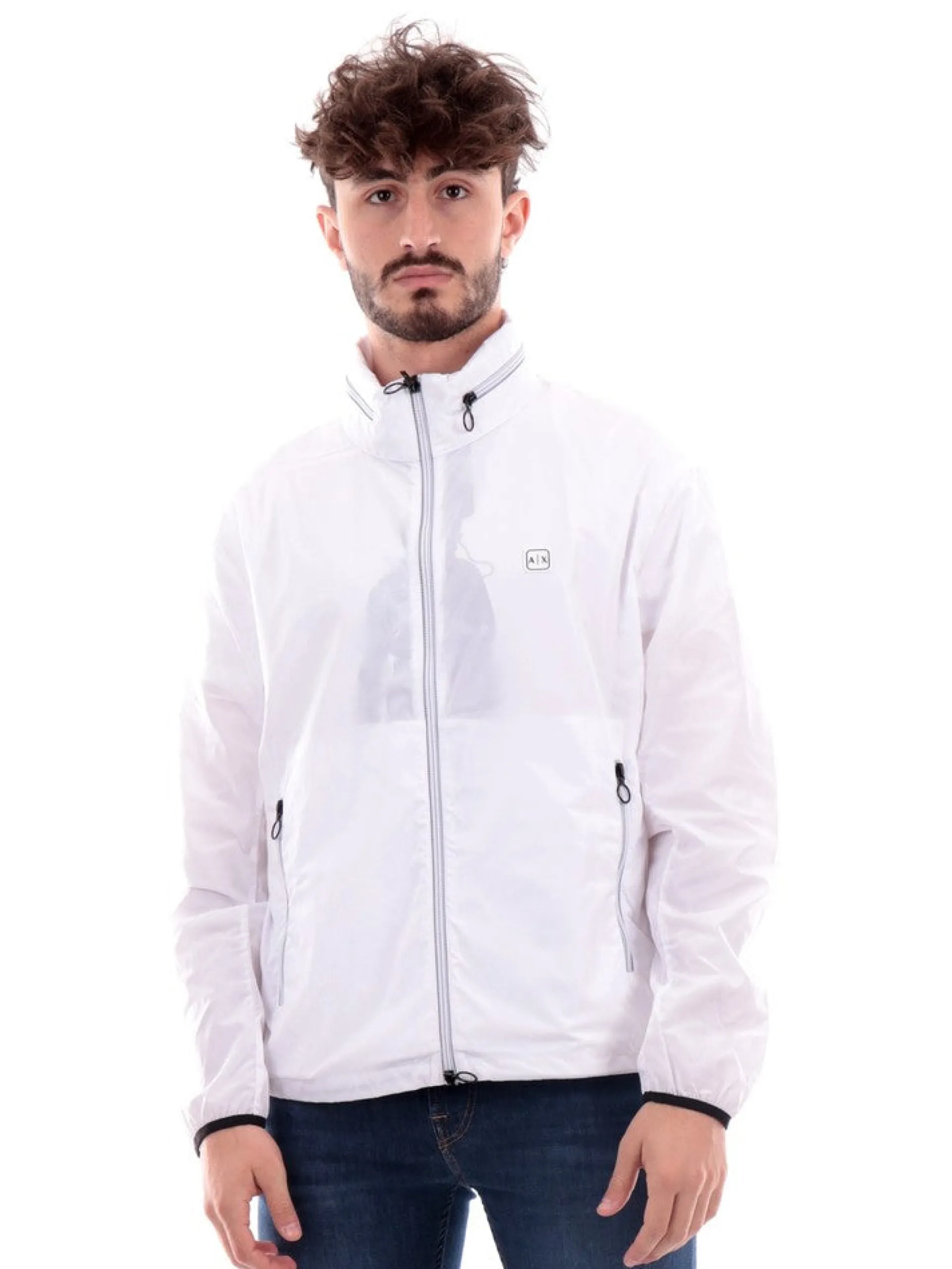 ARMANI EXCHANGE Giubbini*Giubbino AX bianco da uomo Blouson 8NZB07ZNWFZ