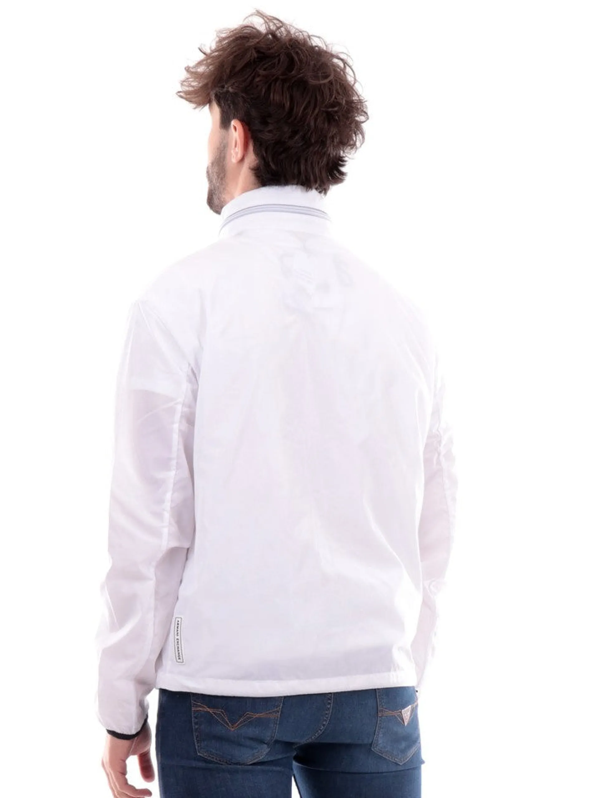 ARMANI EXCHANGE Giubbini*Giubbino AX bianco da uomo Blouson 8NZB07ZNWFZ