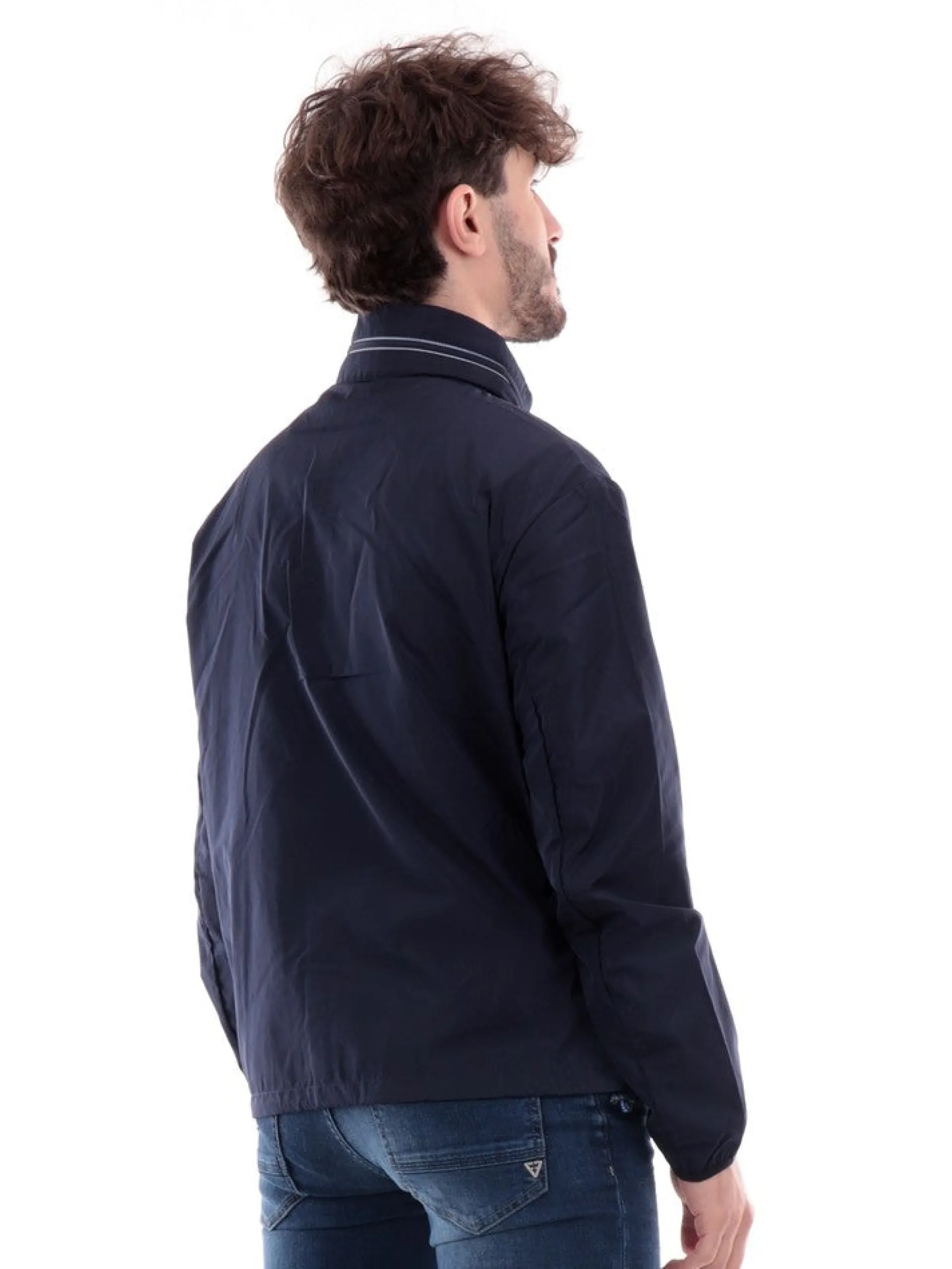 ARMANI EXCHANGE Giubbini*Giubbino AX blu da uomo Blouson 8NZB07ZNWFZ