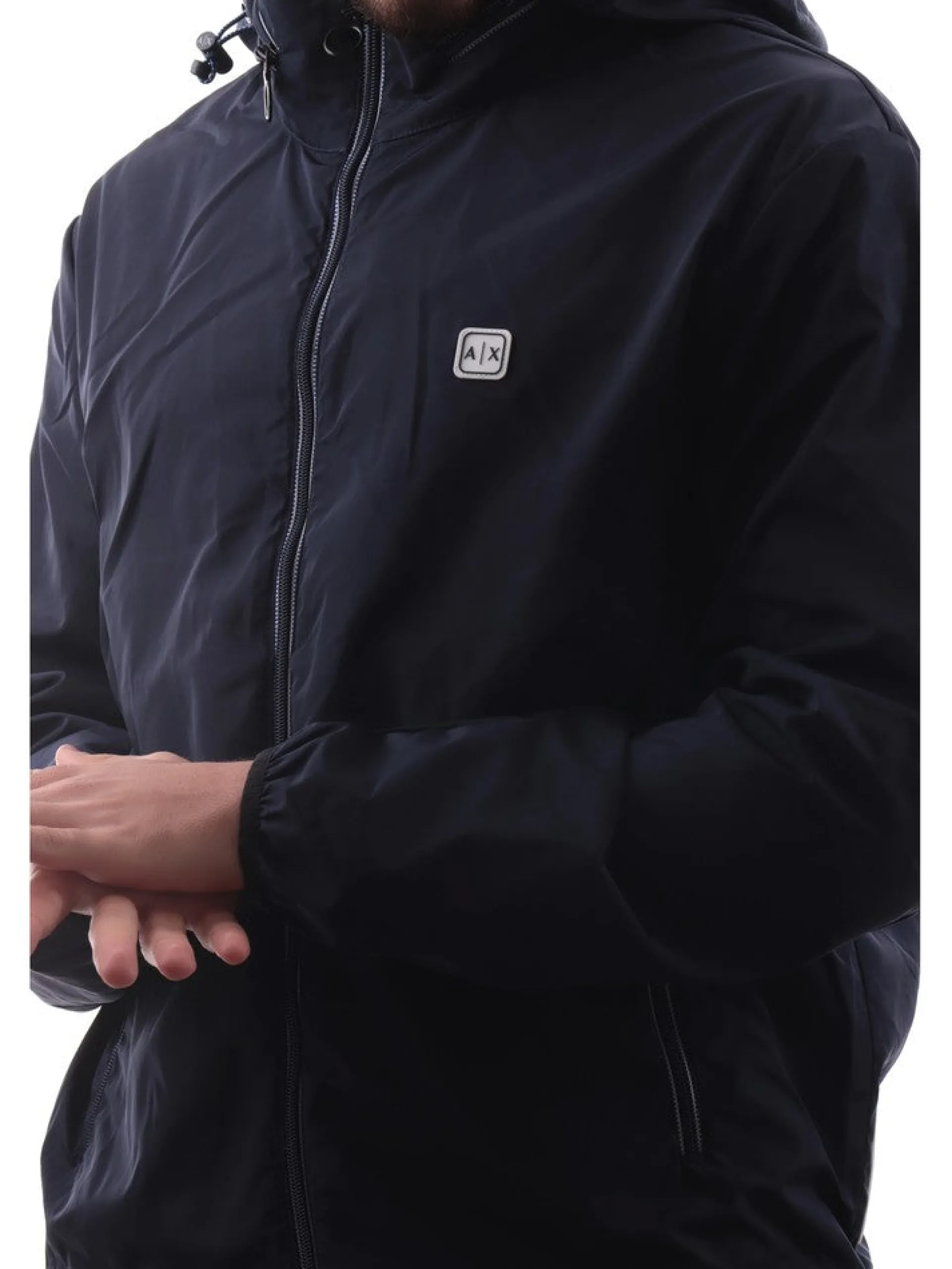 ARMANI EXCHANGE Giubbini*Giubbino AX blu da uomo Blouson 8NZB07ZNWFZ