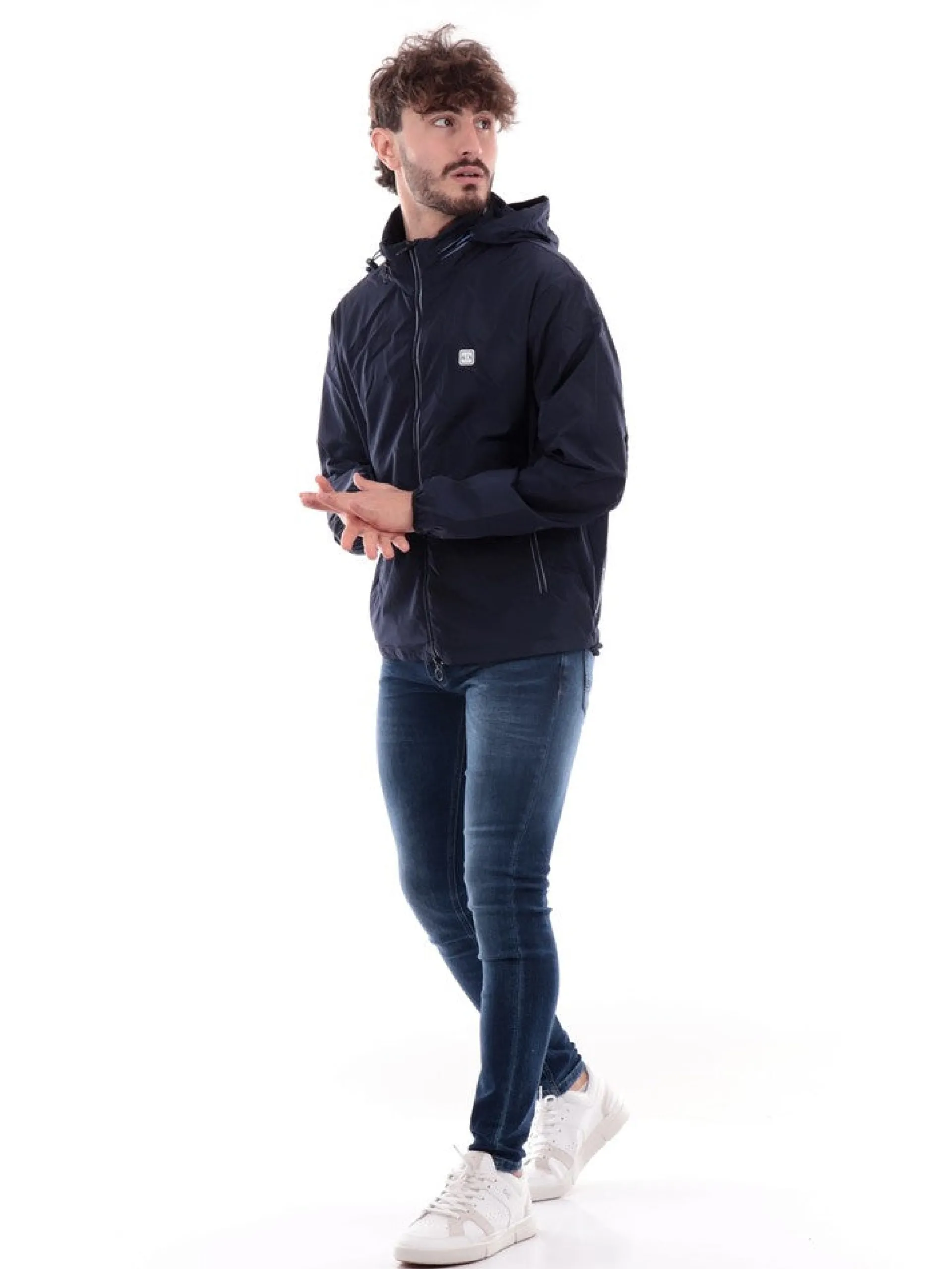 ARMANI EXCHANGE Giubbini*Giubbino AX blu da uomo Blouson 8NZB07ZNWFZ