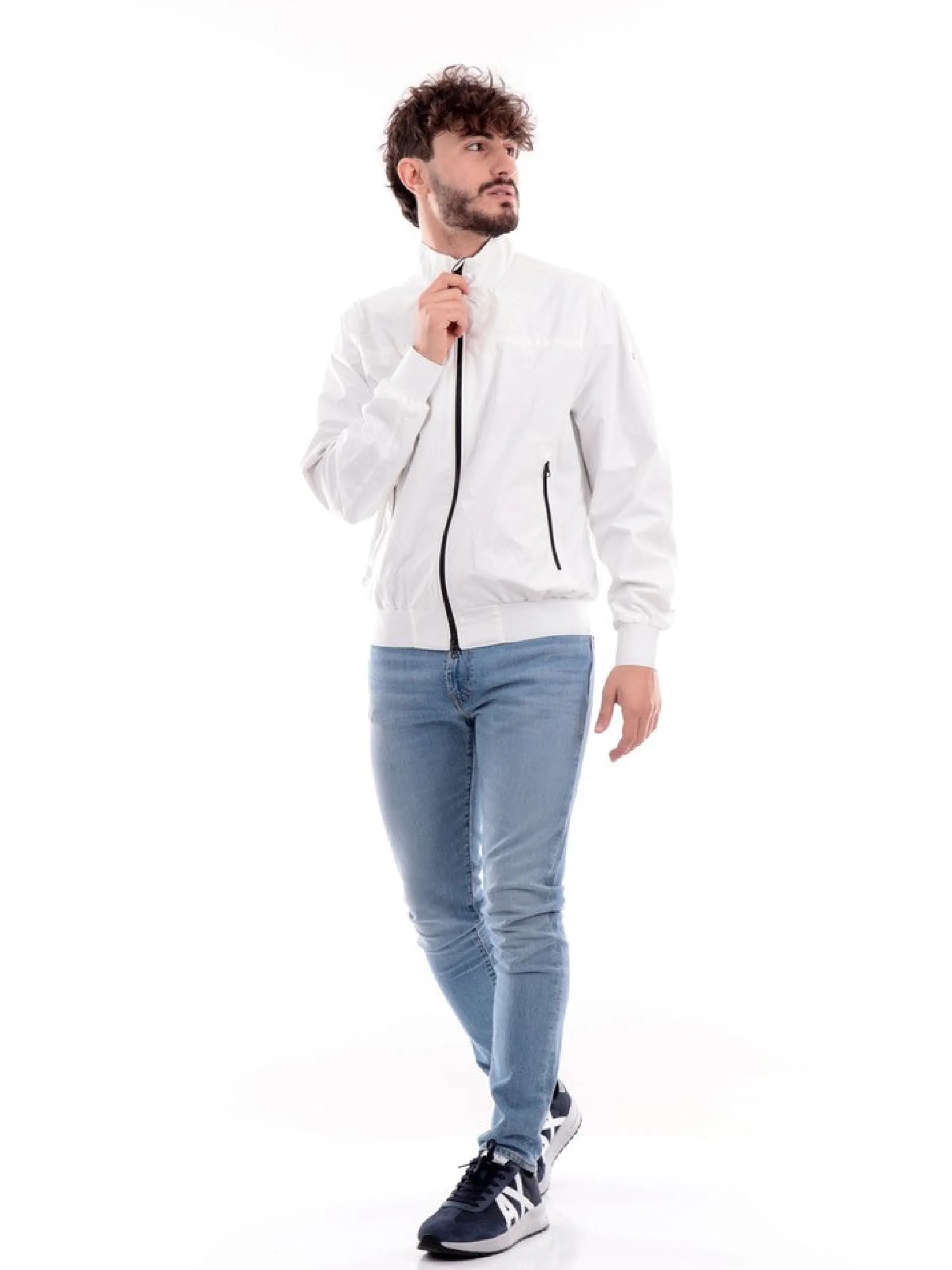 SAVE THE DUCK Giubbini*Giubbino bianco da uomo Finlay D35190MDARK16