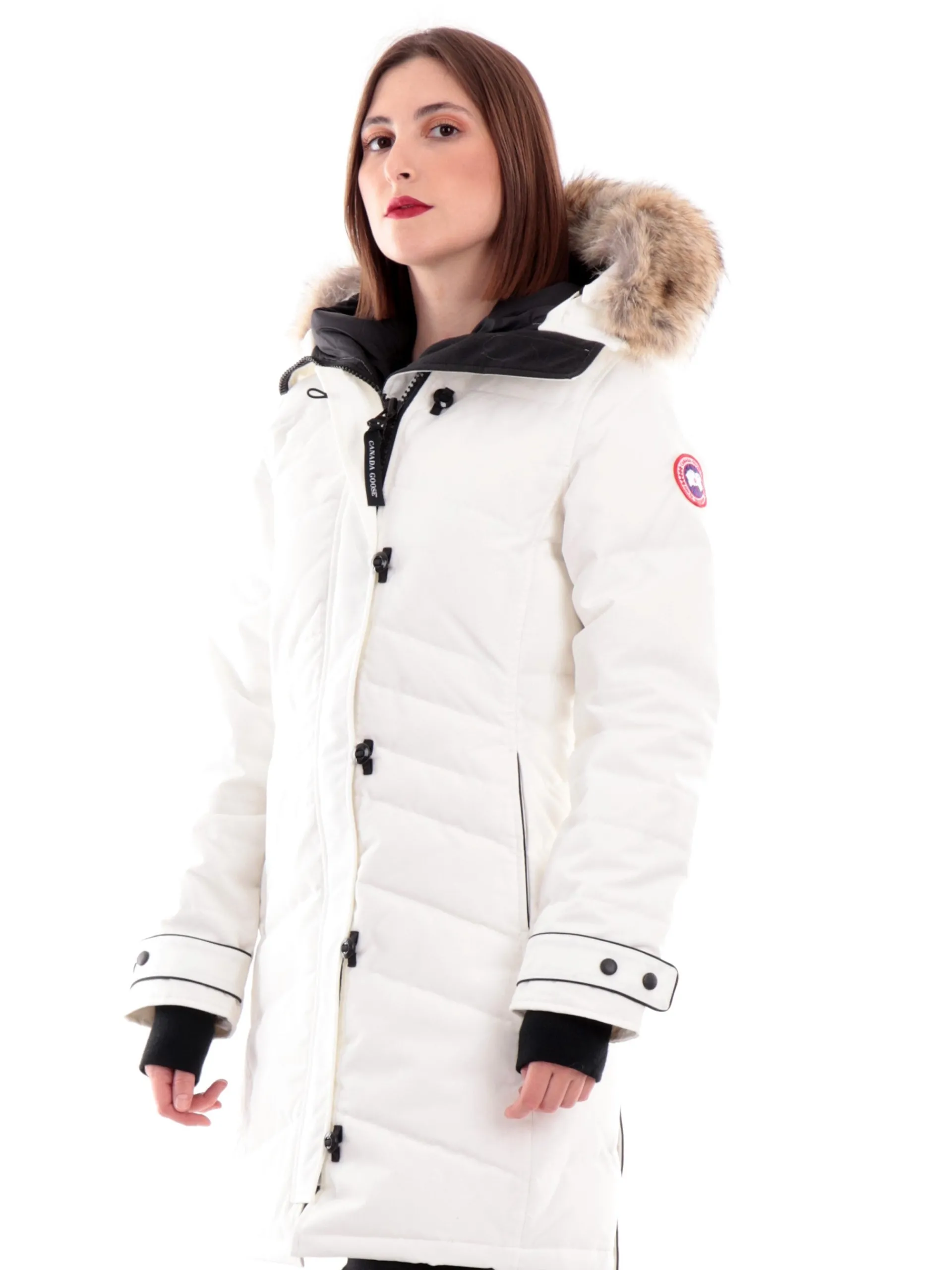 CANADA GOOSE Giubbotti*Giubbotto bianco da donna Lorette Parka 2090L