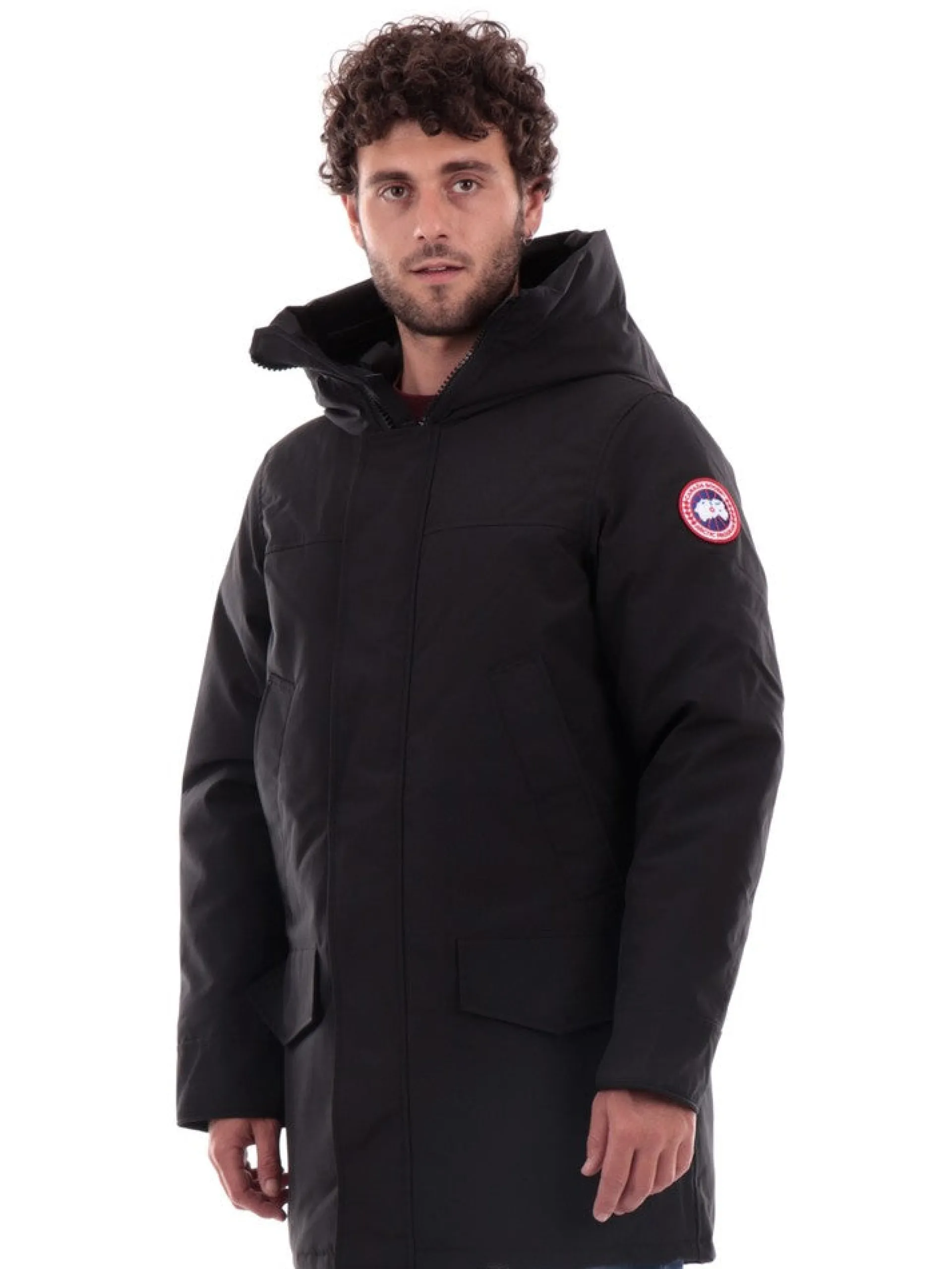 CANADA GOOSE Giubbotti*Giubbotto nero da uomo Langford Parka 2052M
