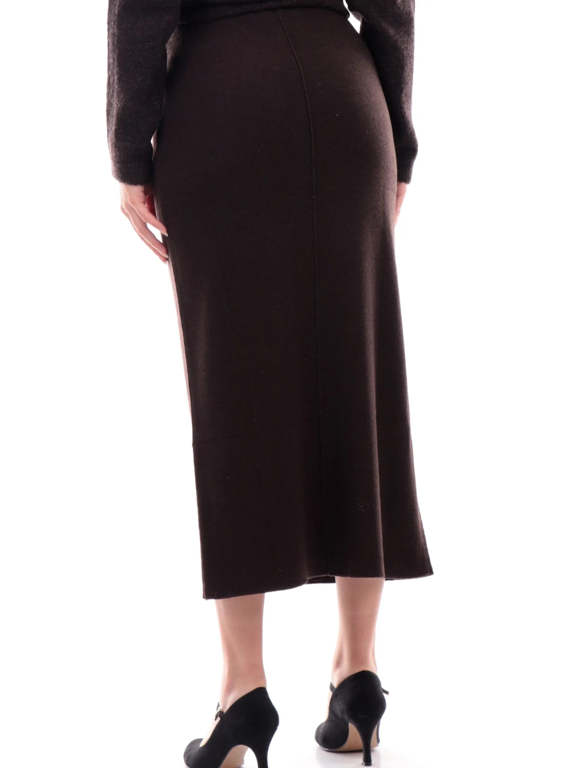 ANIS Gonne*Gonna marrone da donna in maglia 245W1335
