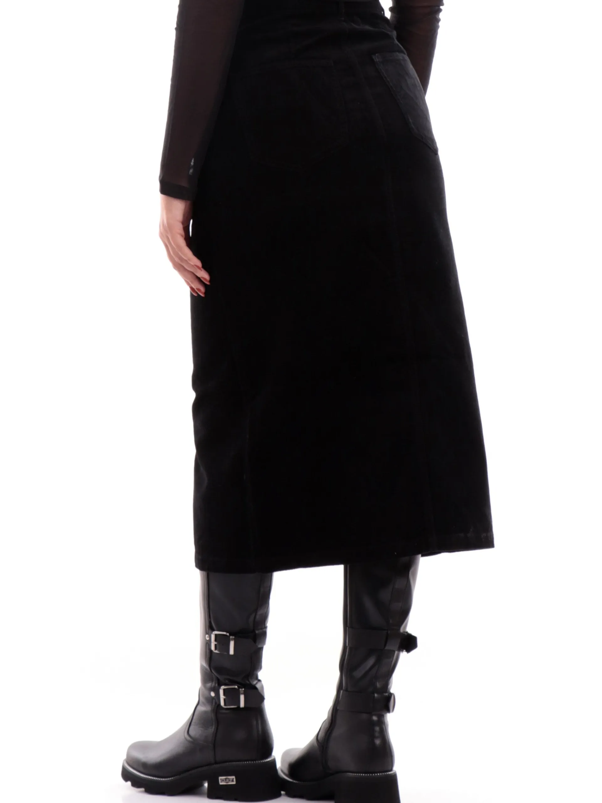 ONLY Gonne*Gonna jeans nera da donna in velluto 15325088