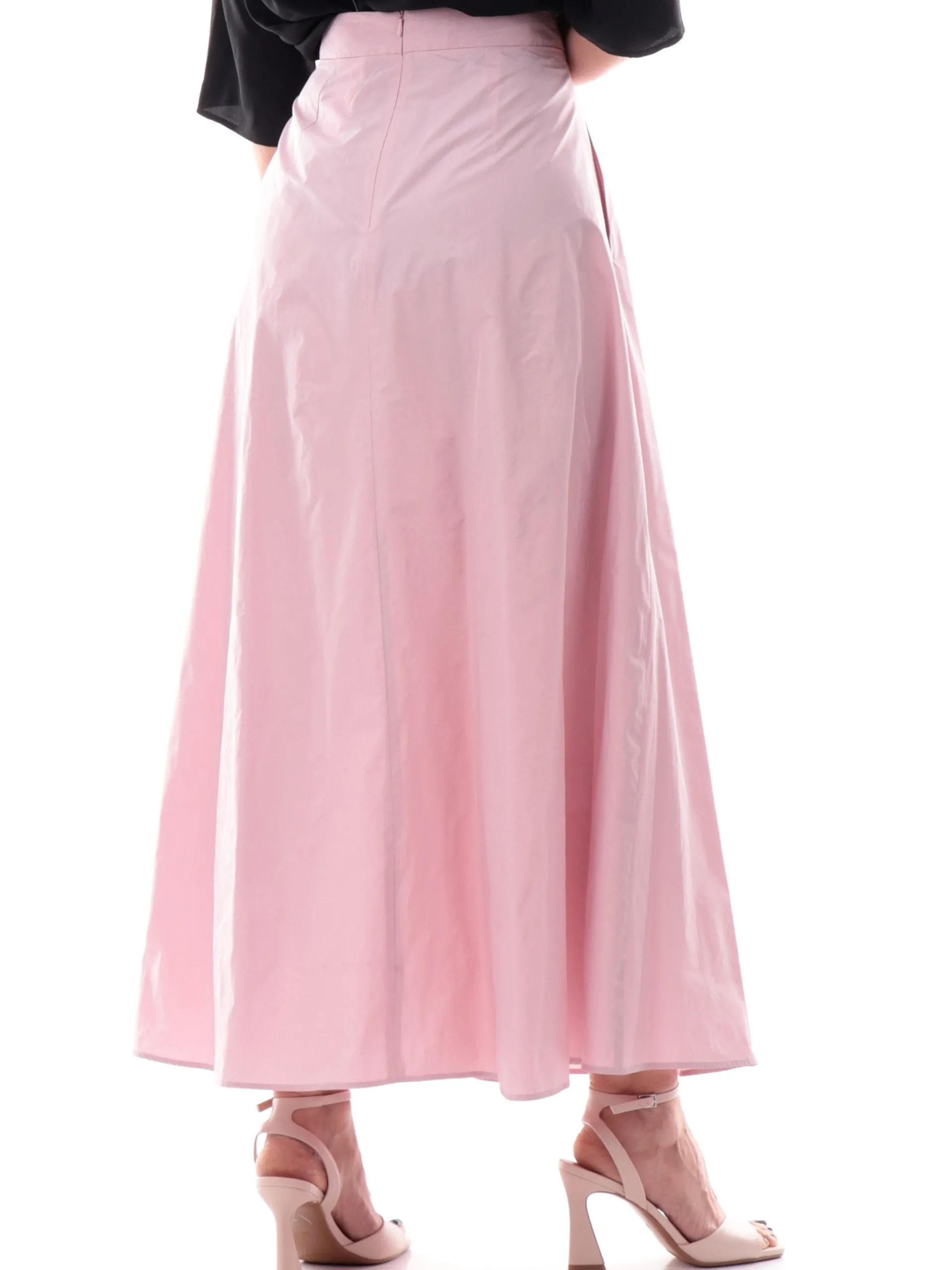 EMME MARELLA Gonne*Gonna lunga rosa da donna svasata full zip OPORTO 001