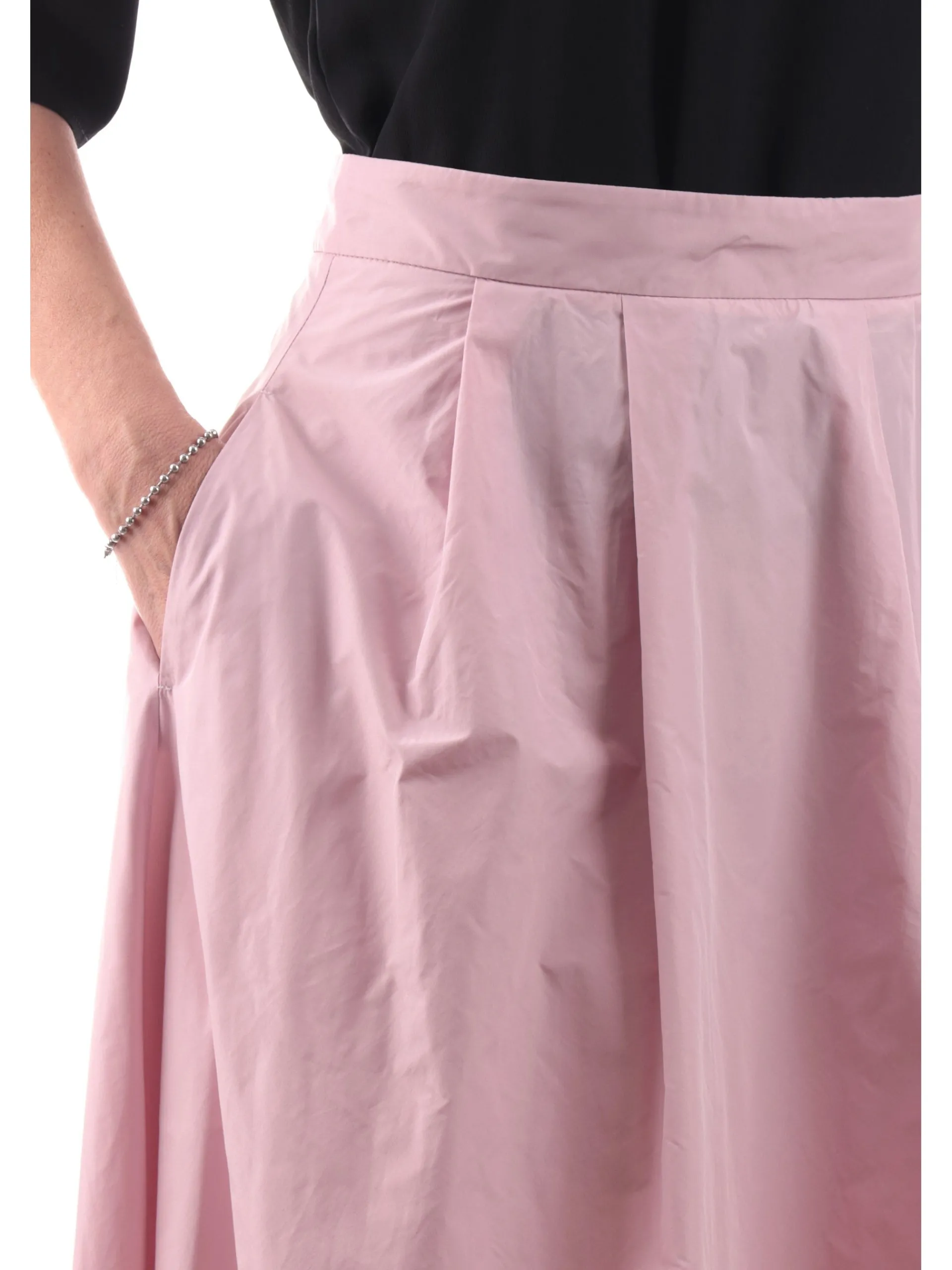 EMME MARELLA Gonne*Gonna lunga rosa da donna svasata full zip OPORTO 001