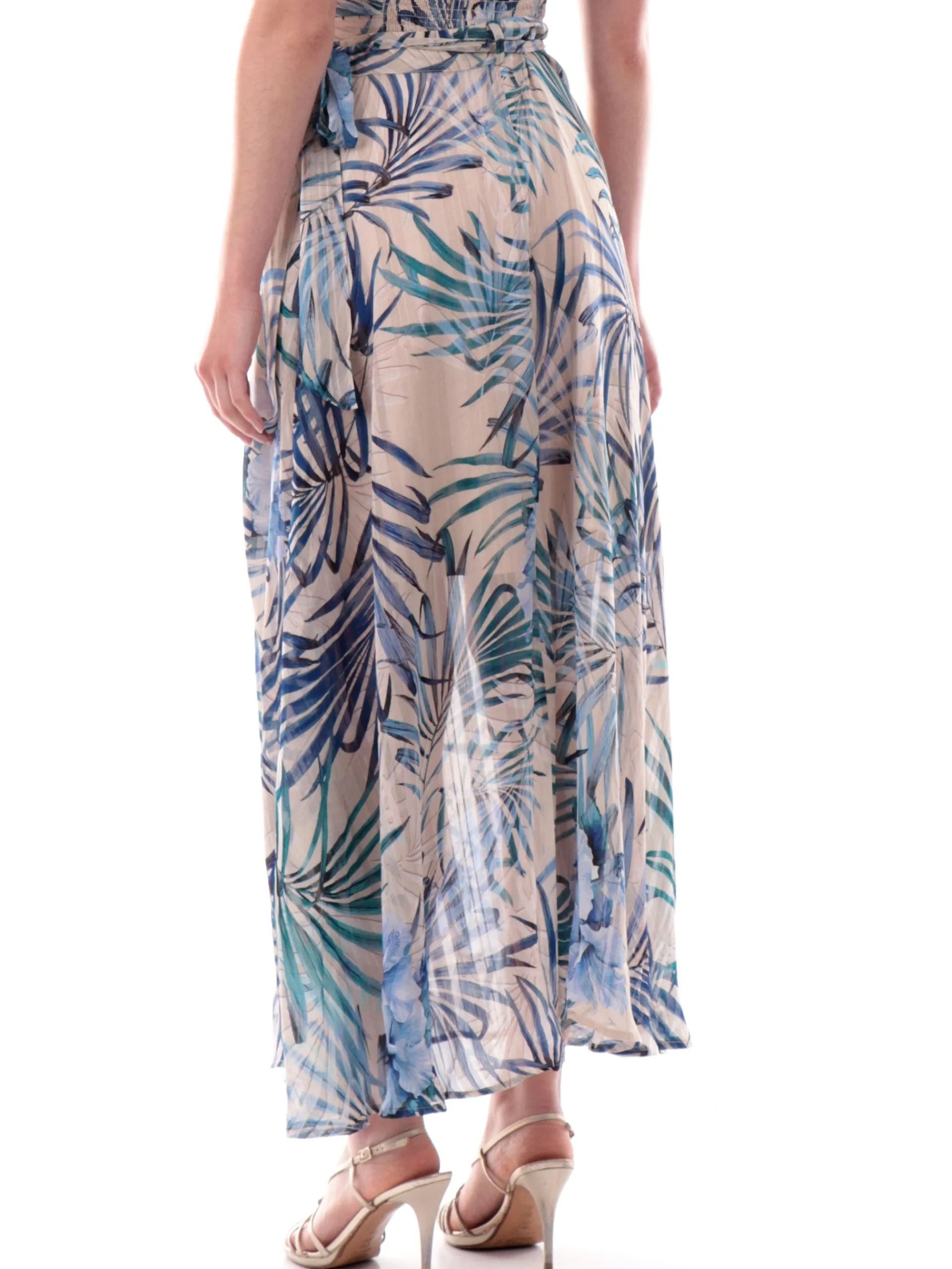 GUESS Gonne*Gonna Lunga beige e blu da donna a portafoglio New Romana W5GD66WH9Z2P7VM