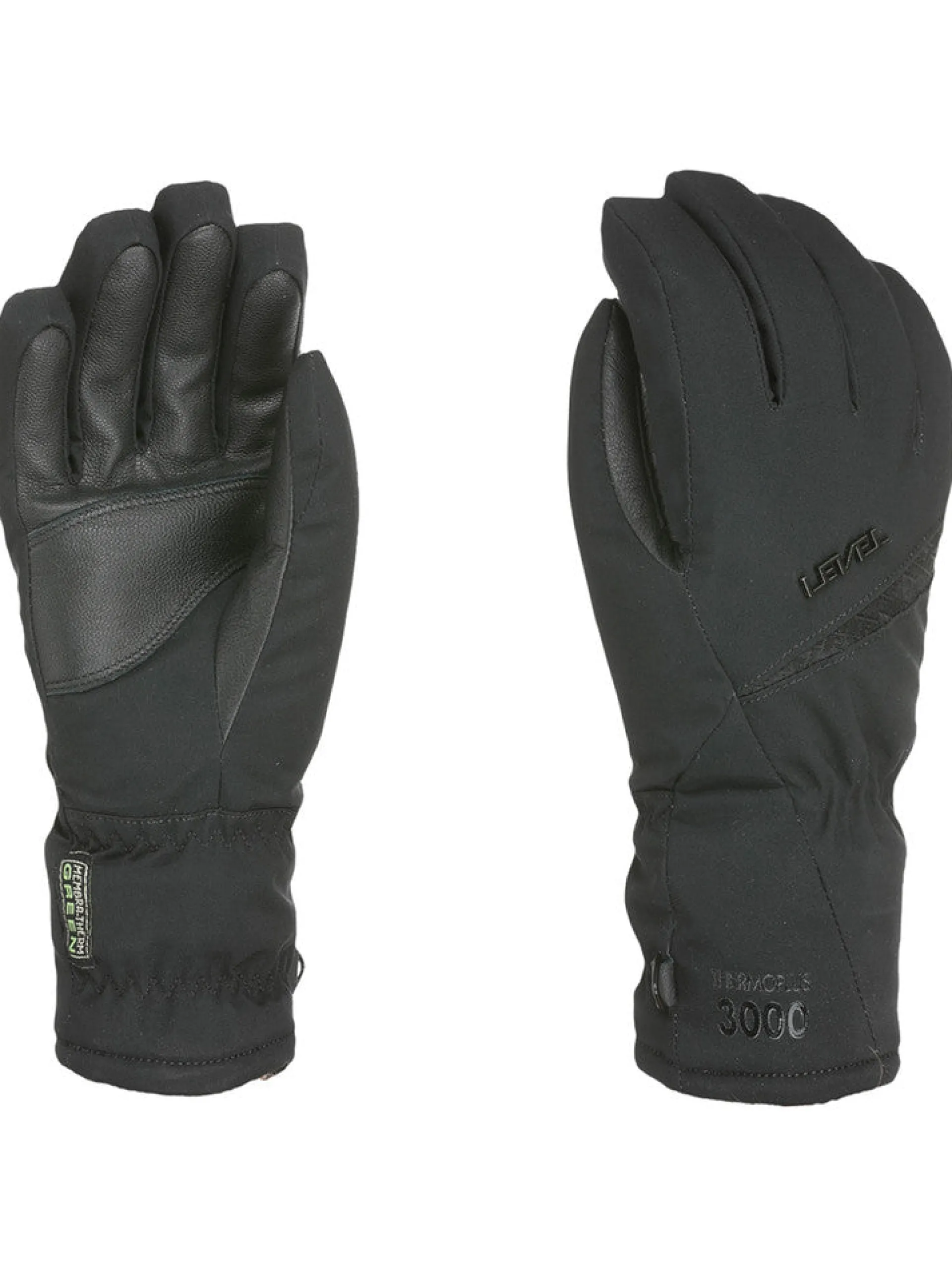 LEVEL Accessori*Guanti sci neri Alpine 3345WG