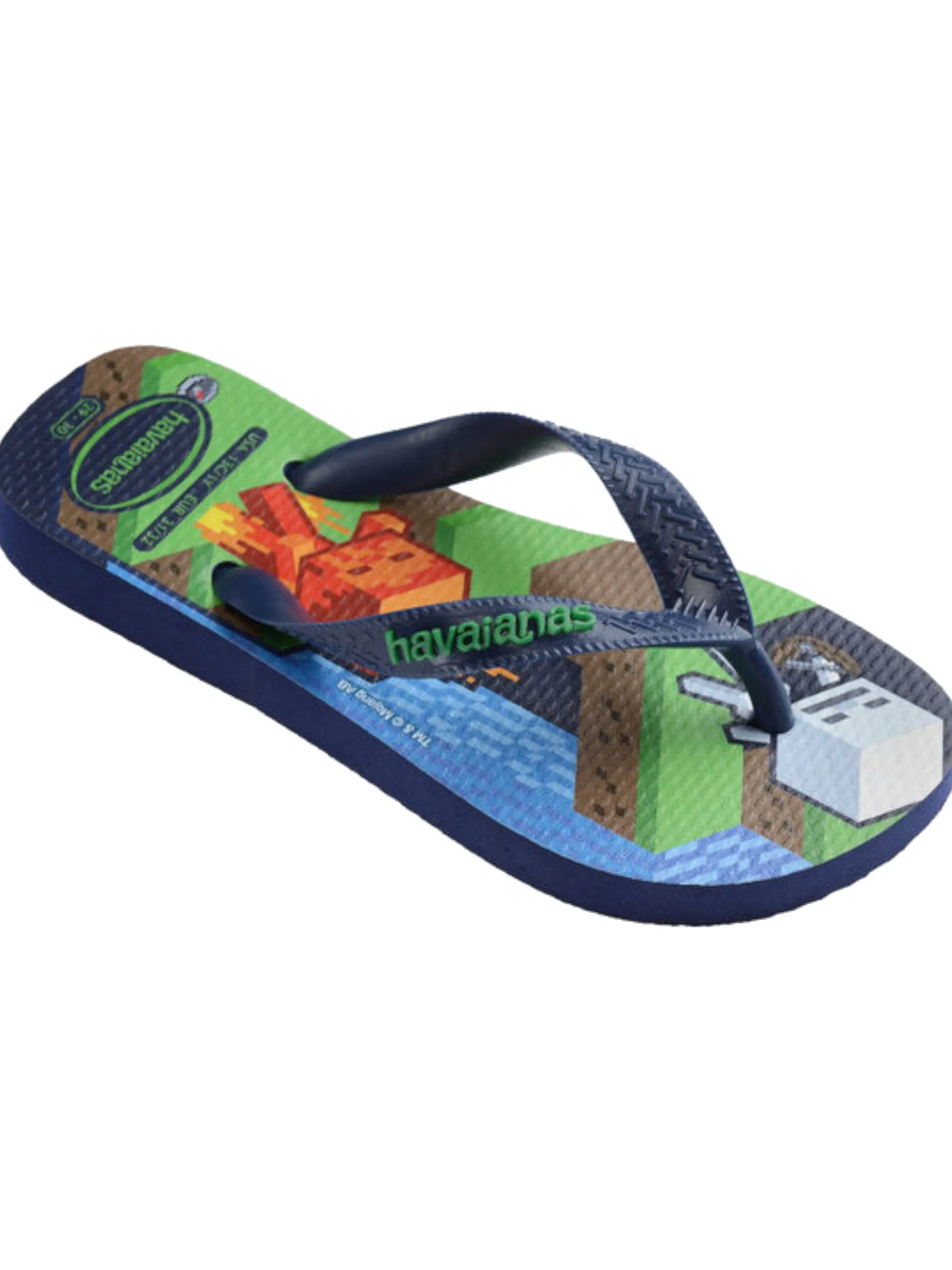 HAVAIANAS Ciabatte E Infradito*Infradito Minecraft blu da bambino mare 4145125