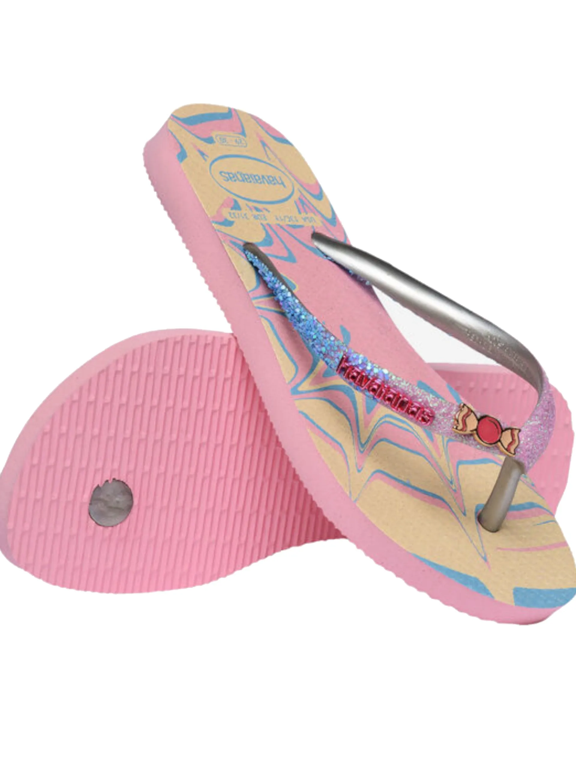 HAVAIANAS Ciabatte E Infradito*Infradito rosa Slim Glitter II da bambina mare 4146976