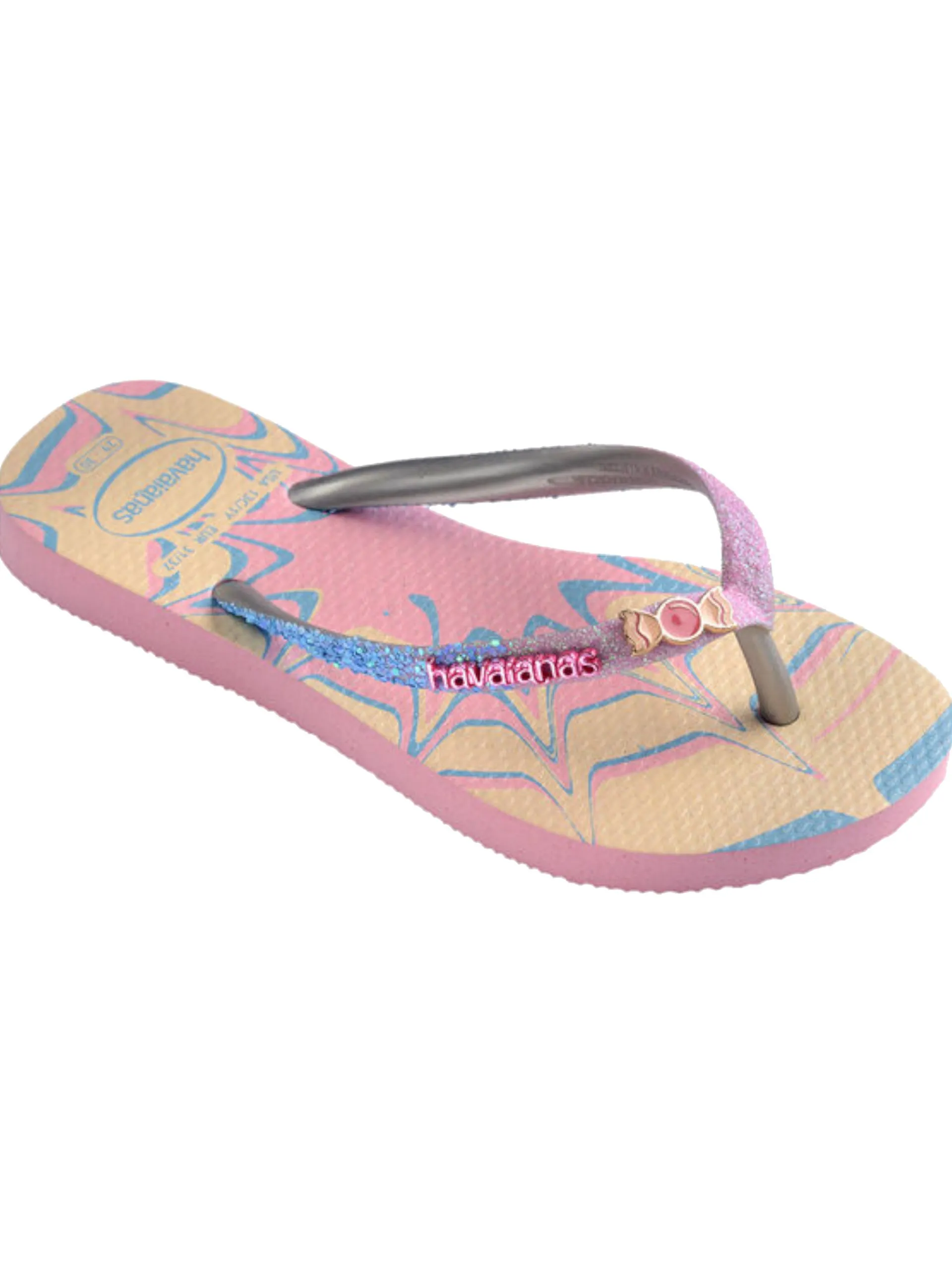 HAVAIANAS Ciabatte E Infradito*Infradito rosa Slim Glitter II da bambina mare 4146976