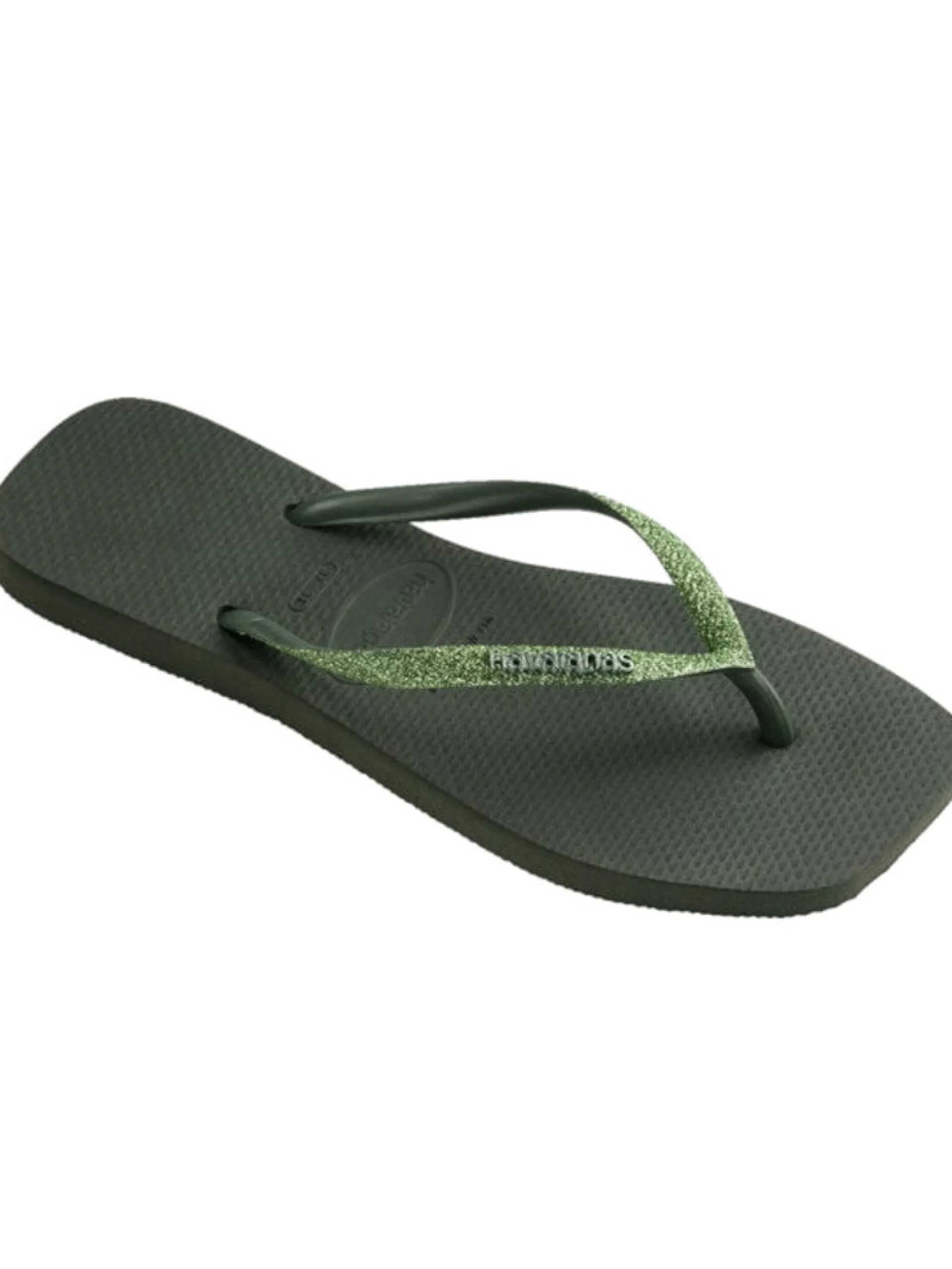 HAVAIANAS Ciabatte E Infradito*Infradito verdi da donna Square Glitter 4148102