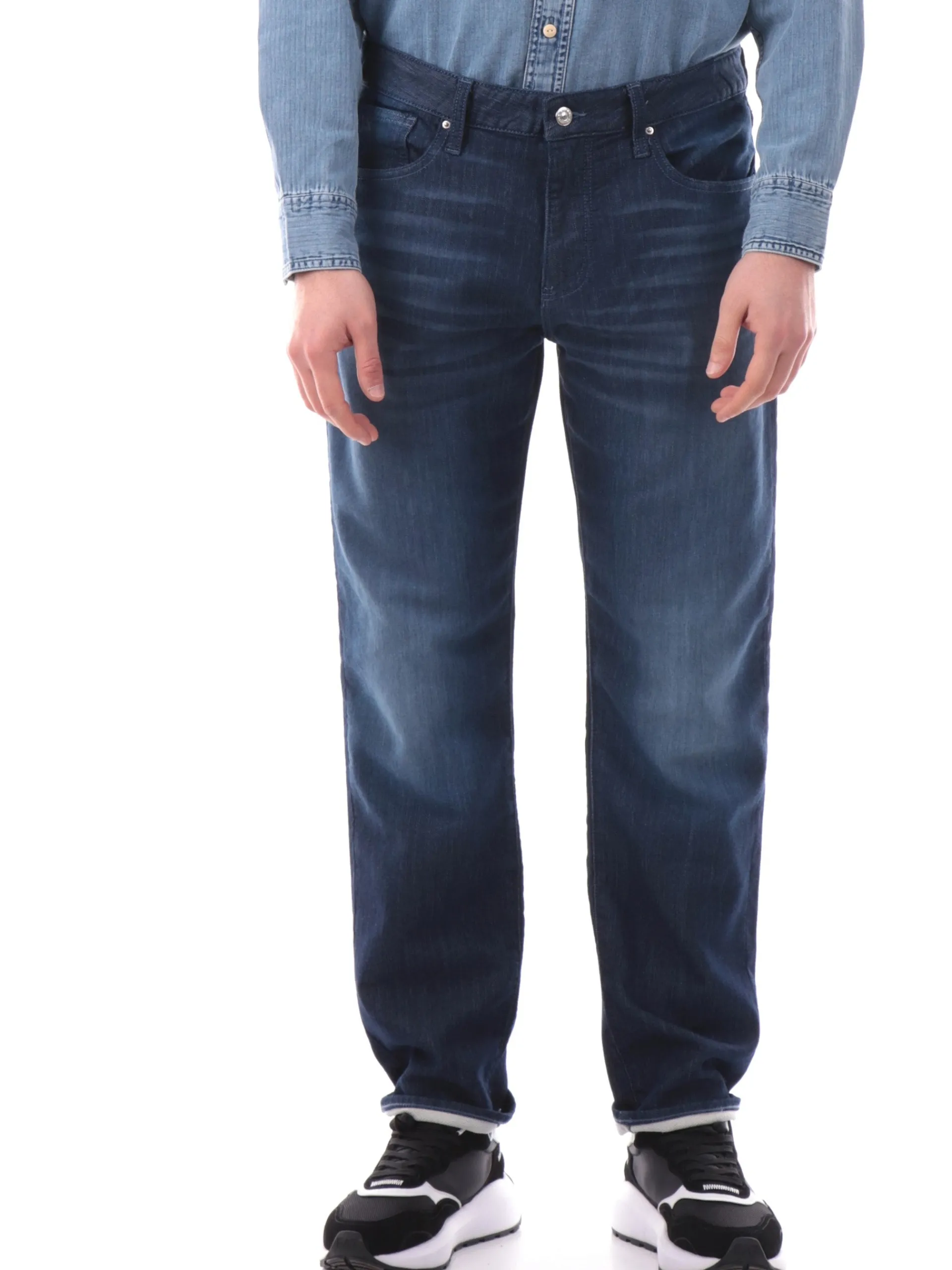 ARMANI EXCHANGE Pantaloni*Jeans AX blu scuro da uomo Slim XM000049AF14368