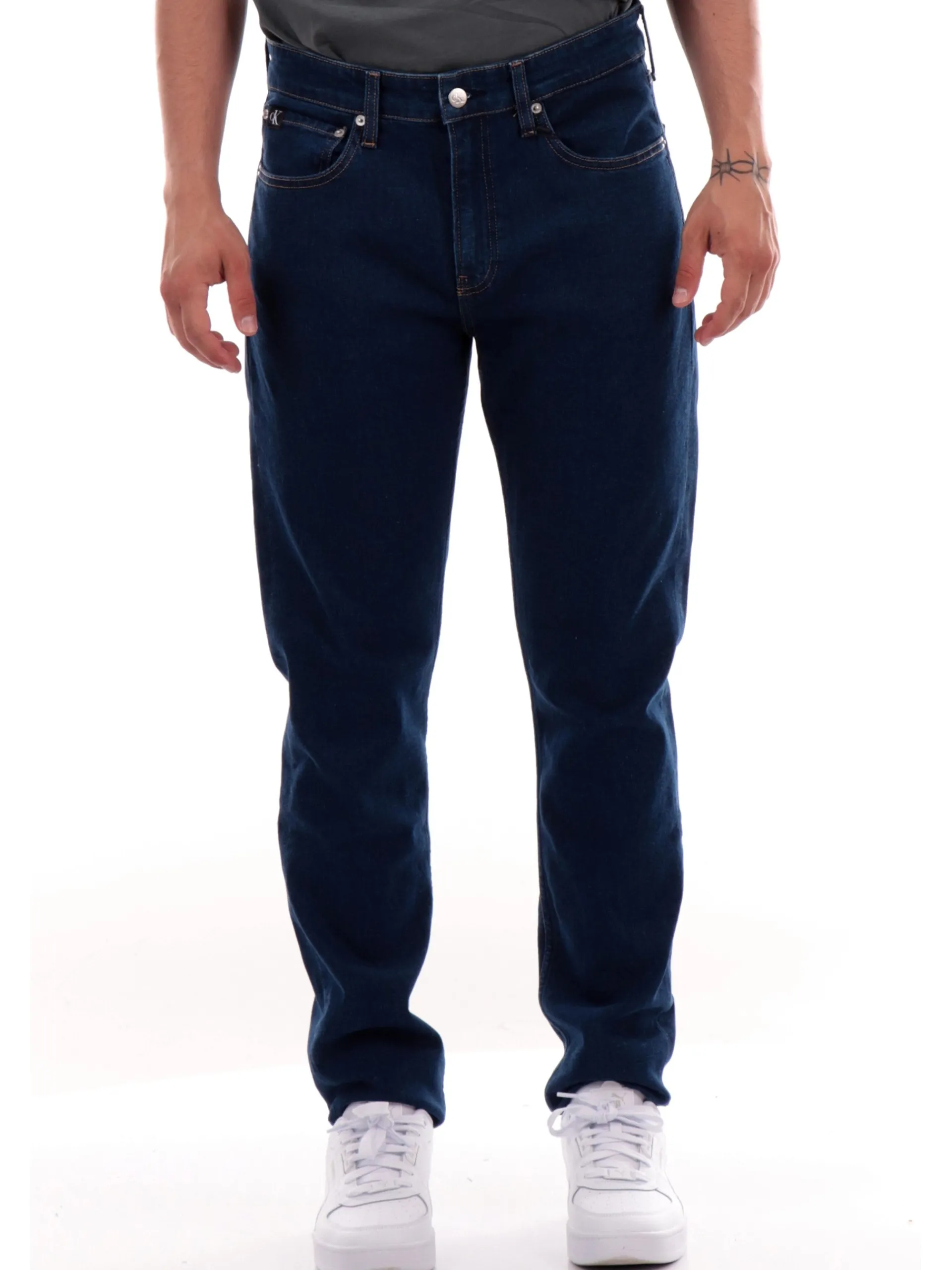 CALVIN KLEIN Jeans*Jeans blu scuro da uomo Slim Taper J30J325888