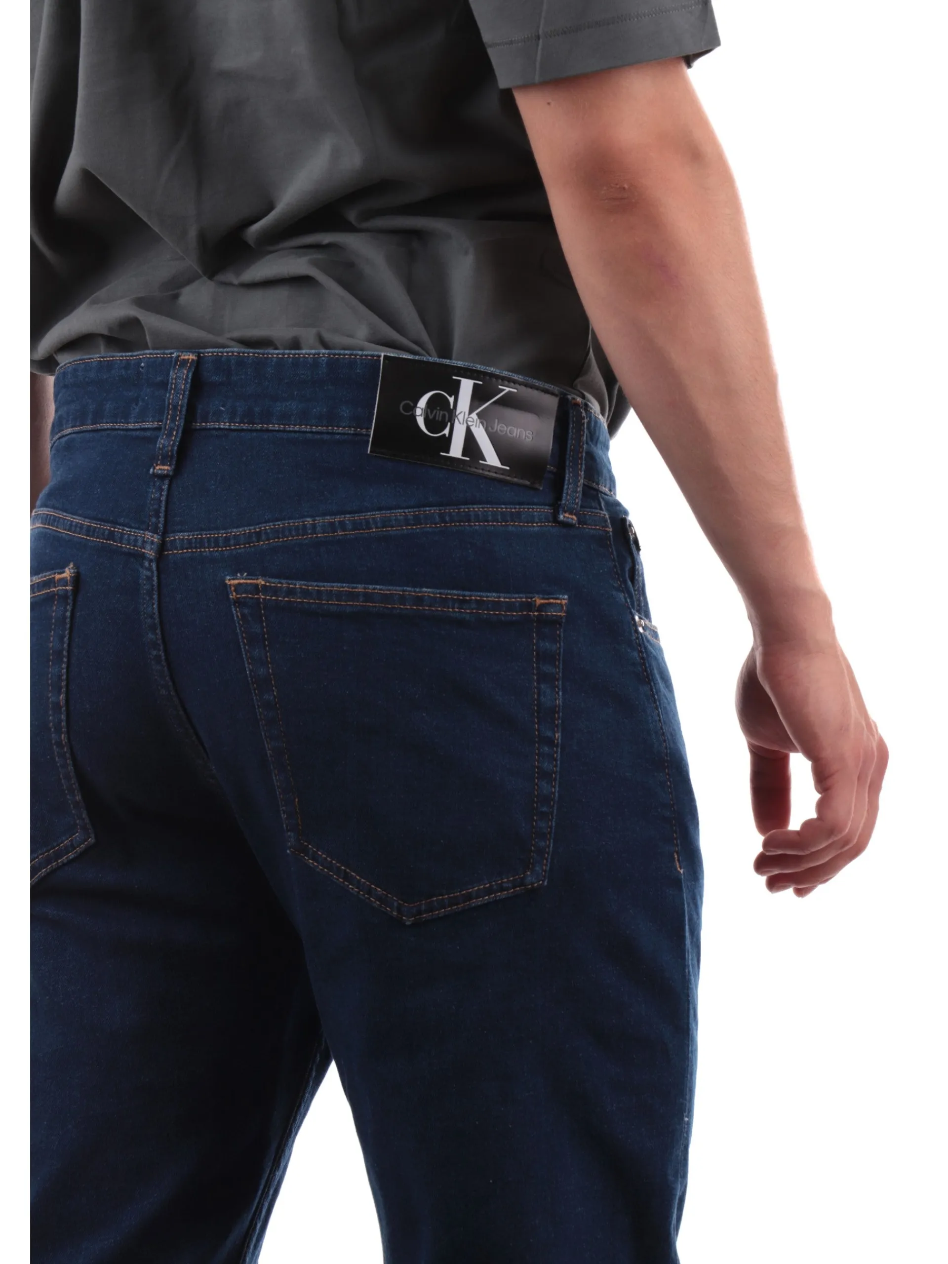 CALVIN KLEIN Jeans*Jeans blu scuro da uomo Slim Taper J30J325888