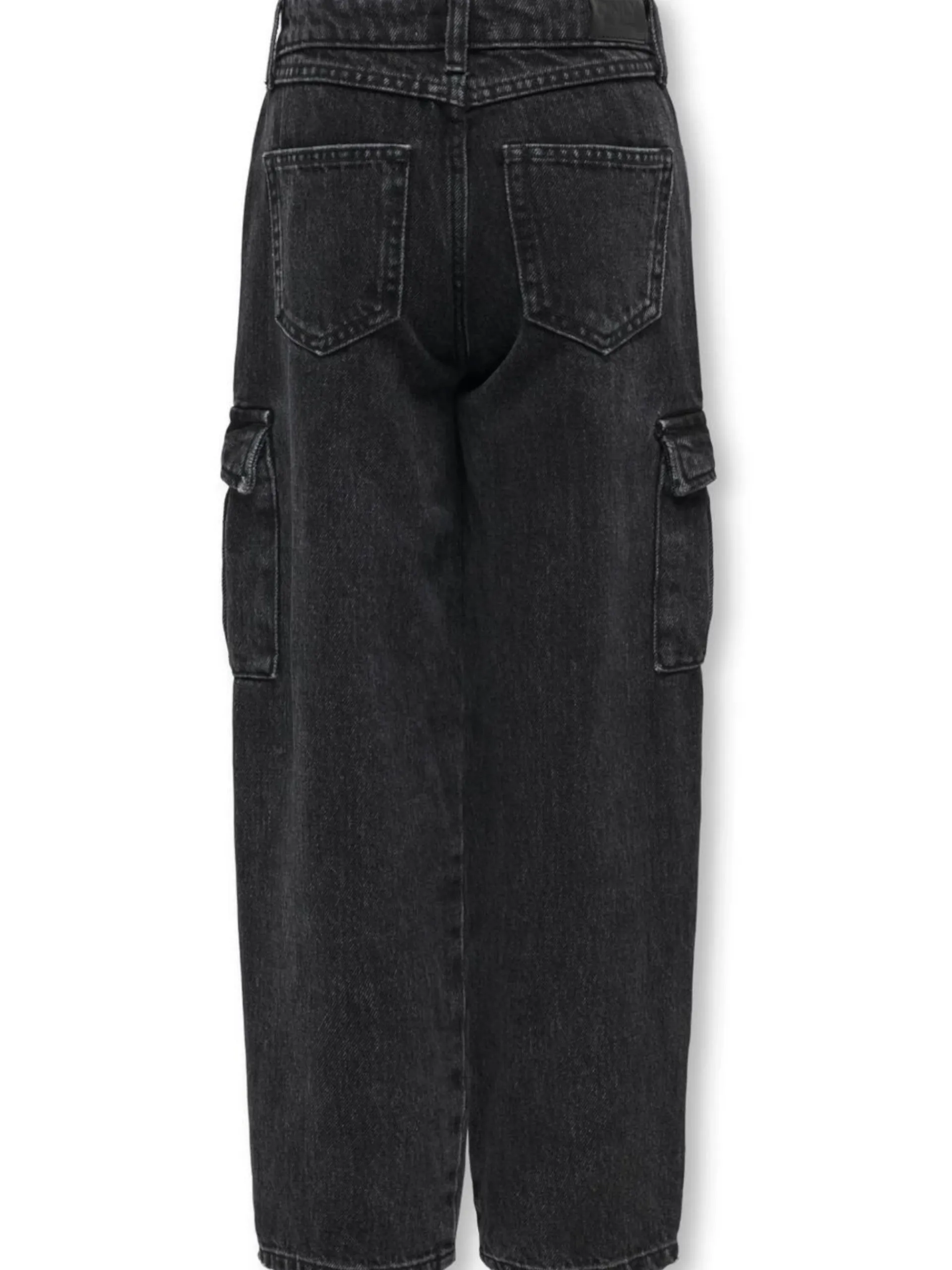 ONLY Pantaloni*Jeans Cargo neri da bambina Wide 15326871