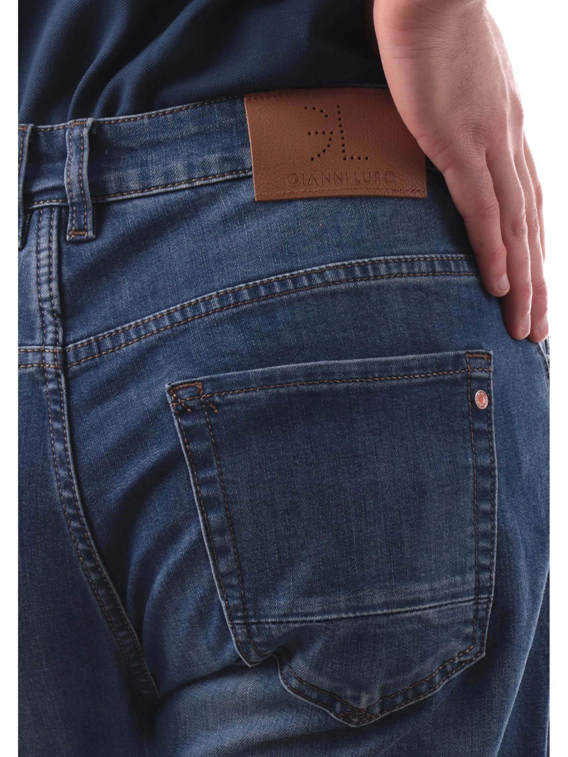 GIANNI LUPO Jeans*Jeans Carrot Fit blu da uomo Mike95 GL6268QS25