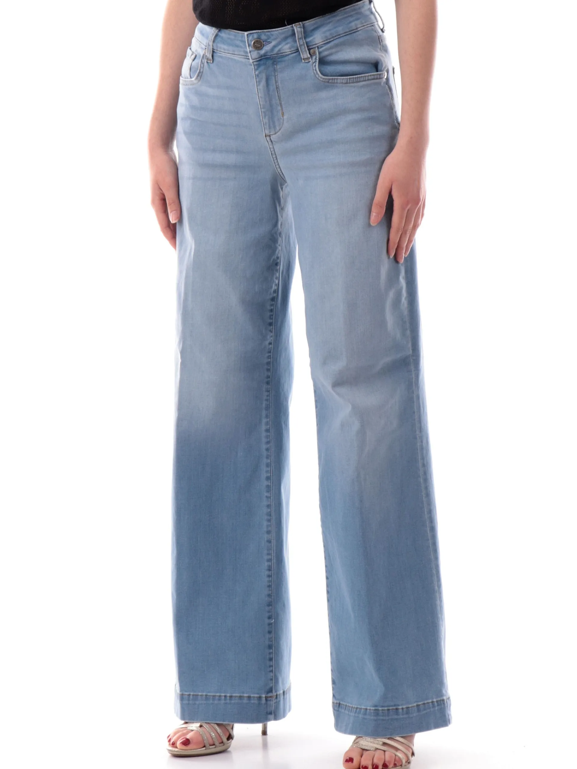 LIU JO MILANO Jeans*Jeans Flare Liu Jo blu da donna cinque tasche UA5158DM800
