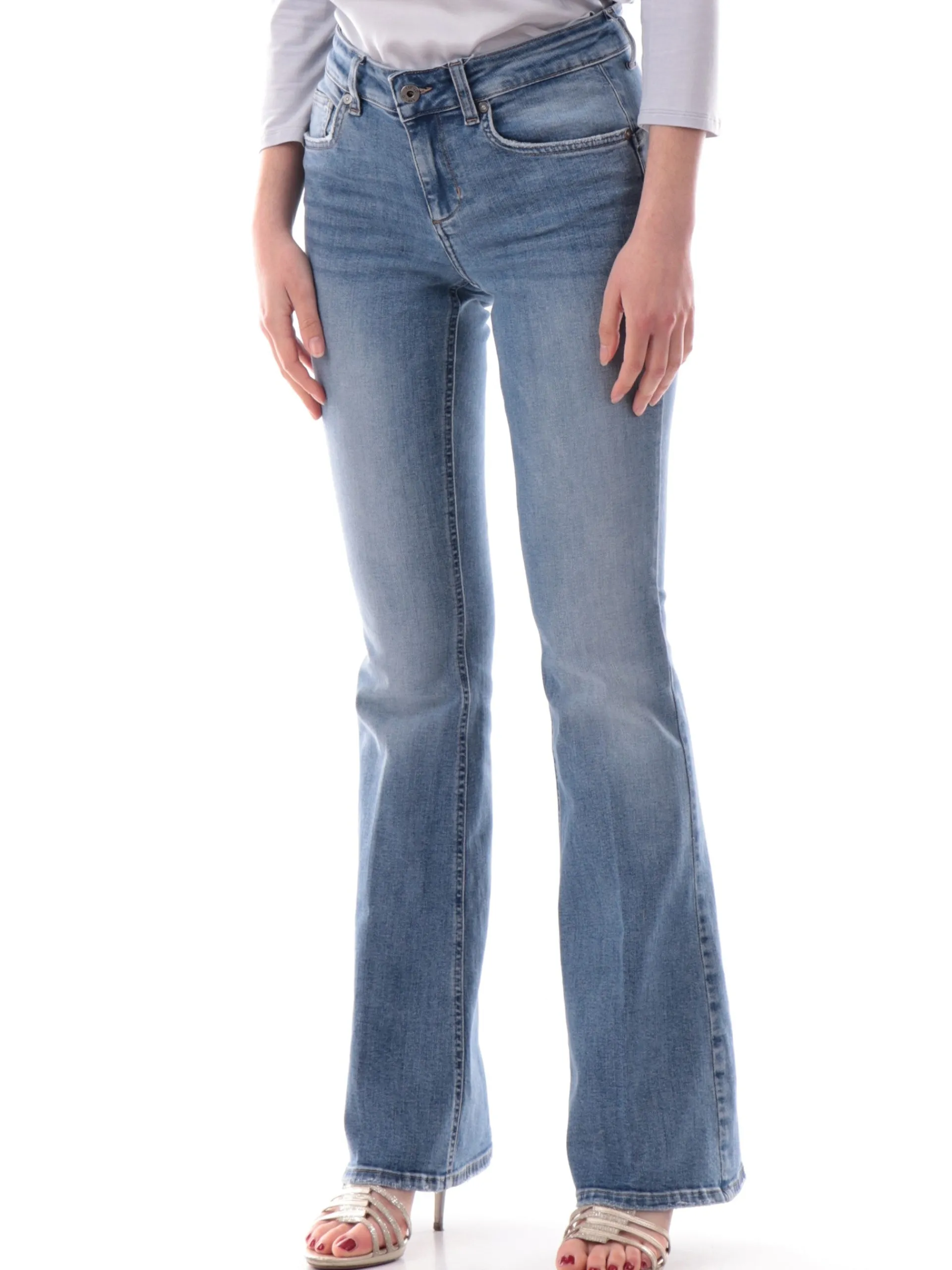 LIU JO MILANO Jeans*Jeans Flare Liu Jo Bottom Up da donna cinque tasche UA5020DS058