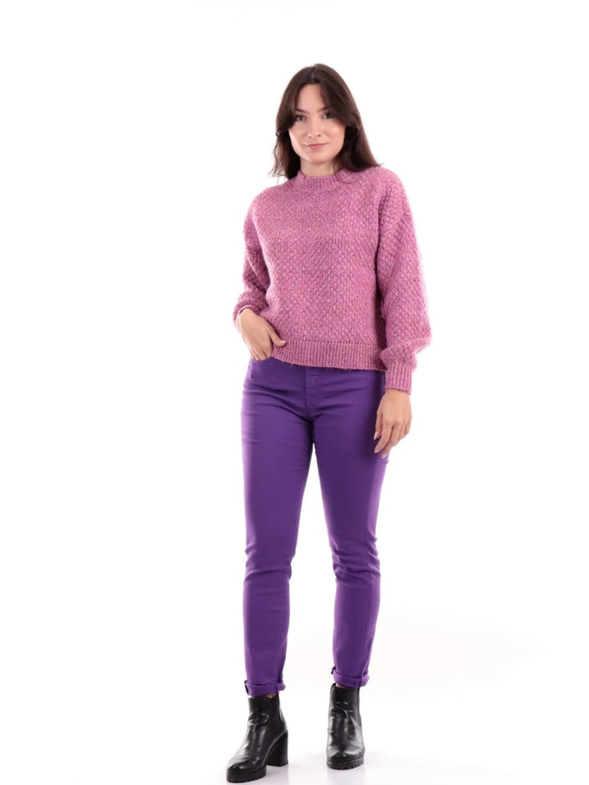 GAELLE Jeans*Jeans viola da donna Skinny GBDP14507