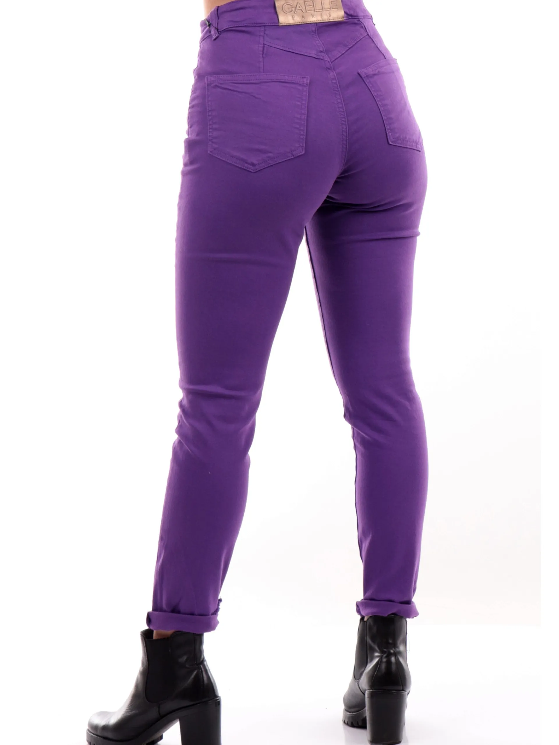 GAELLE Jeans*Jeans viola da donna Skinny GBDP14507