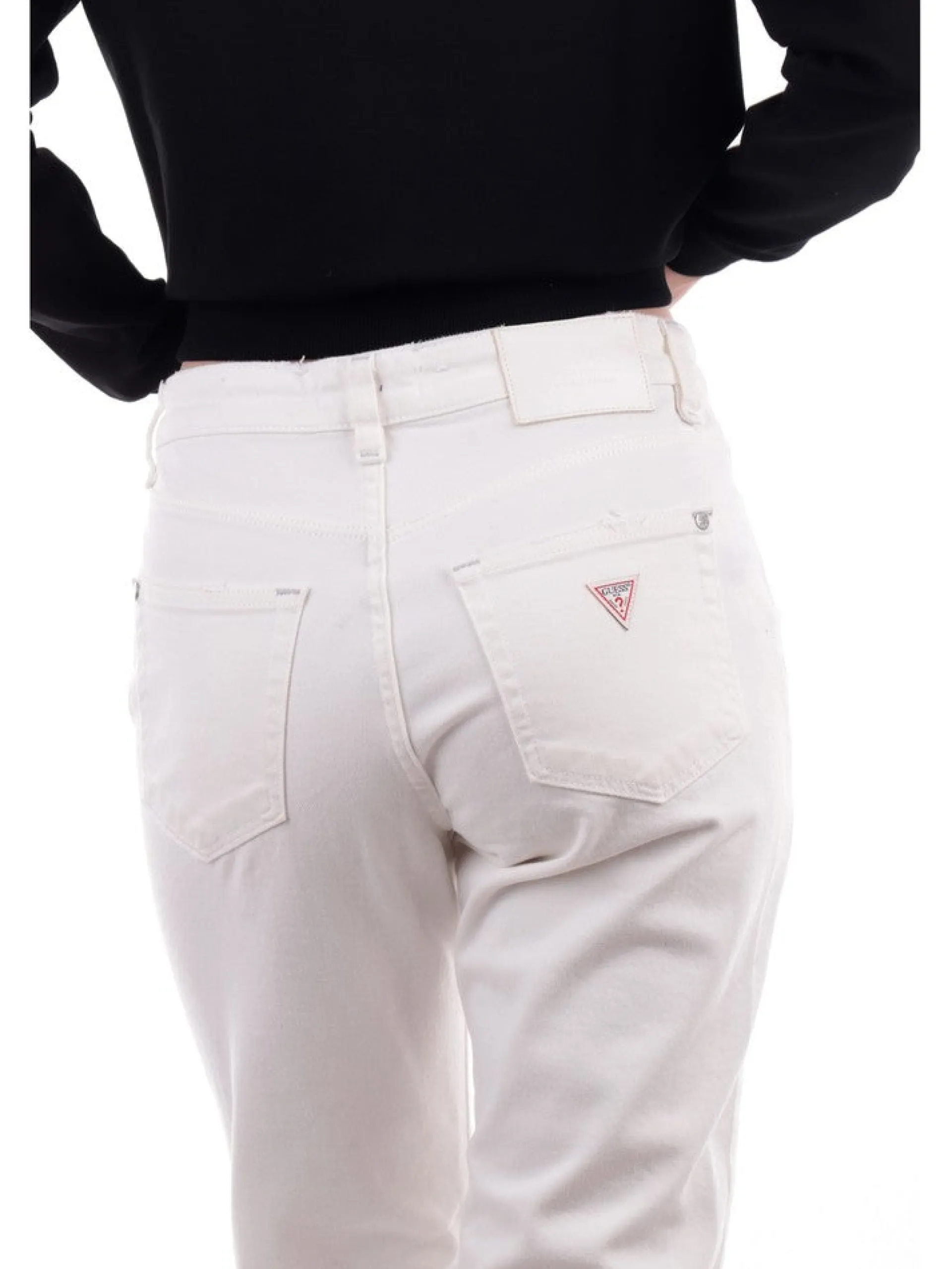 GUESS Pantaloni*Jeans bianchi da donna W1BA16D4IF1