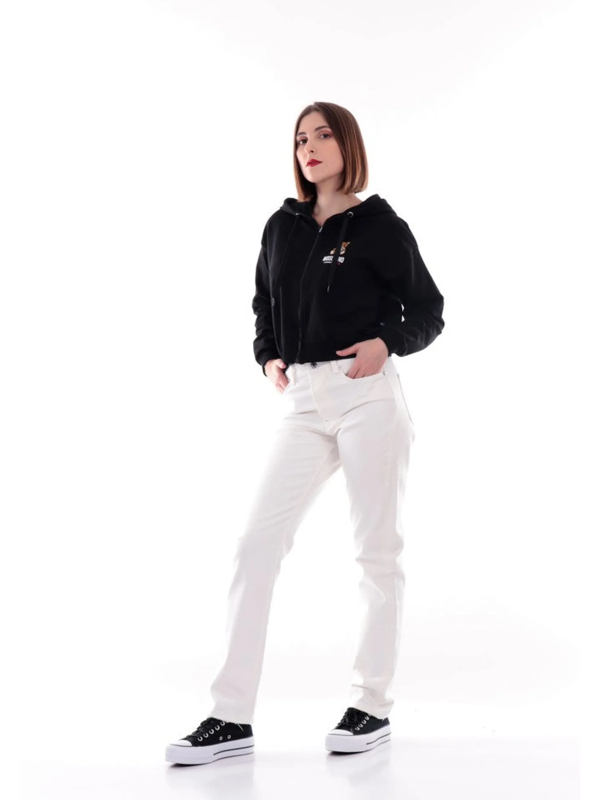 GUESS Pantaloni*Jeans bianchi da donna W1BA16D4IF1