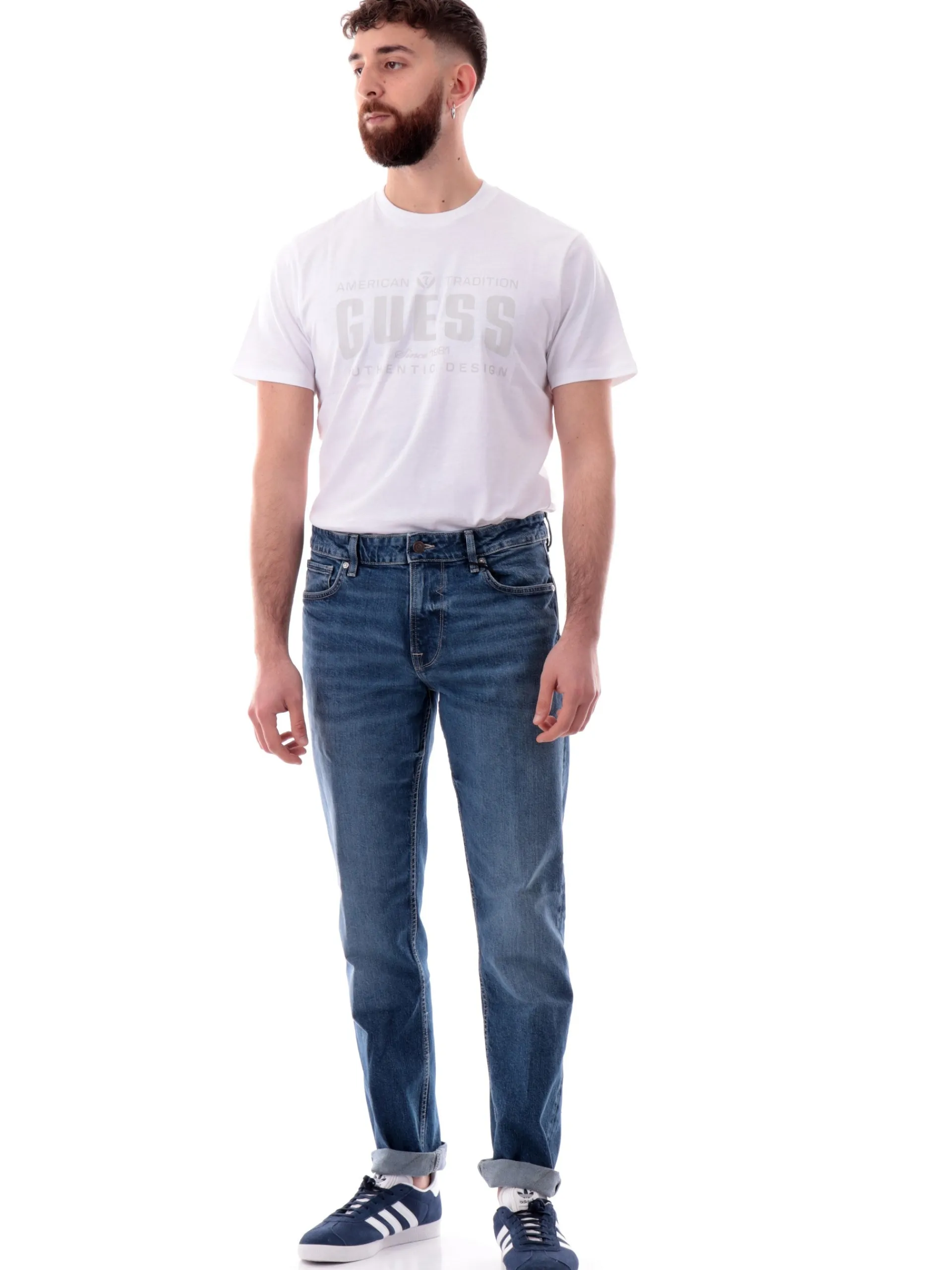 GUESS Jeans*Jeans blu da uomo Finnley Slim Tapered M5RAS2D5KP2