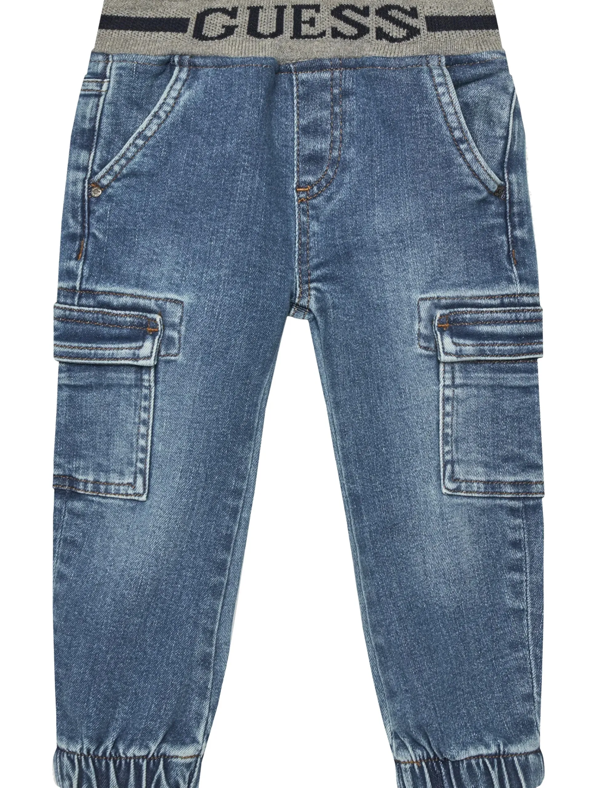 GUESS Jeans*Jeans cargo da bambino con banda elastica N5RA02D4GV0