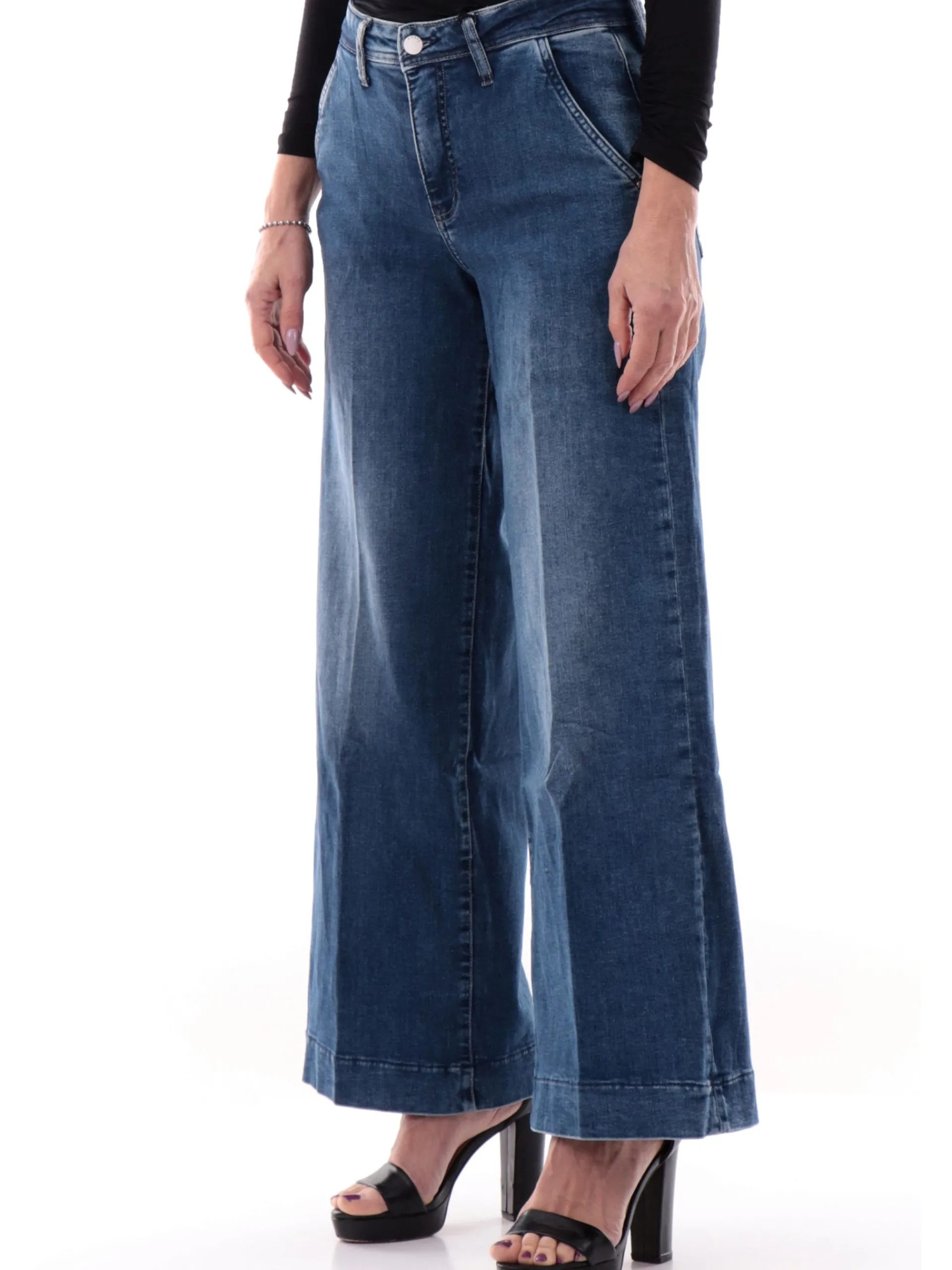 GUESS Jeans*Jeans crop da donna Zoya Wide Leg W5RA1LD5L73