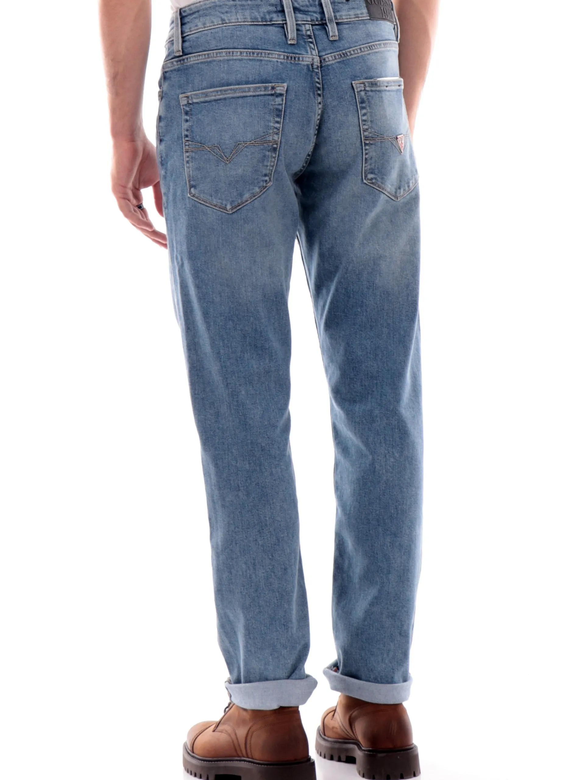 GUESS Jeans*Jeans uomo Slim Angels blu M4BAN2D5GO1