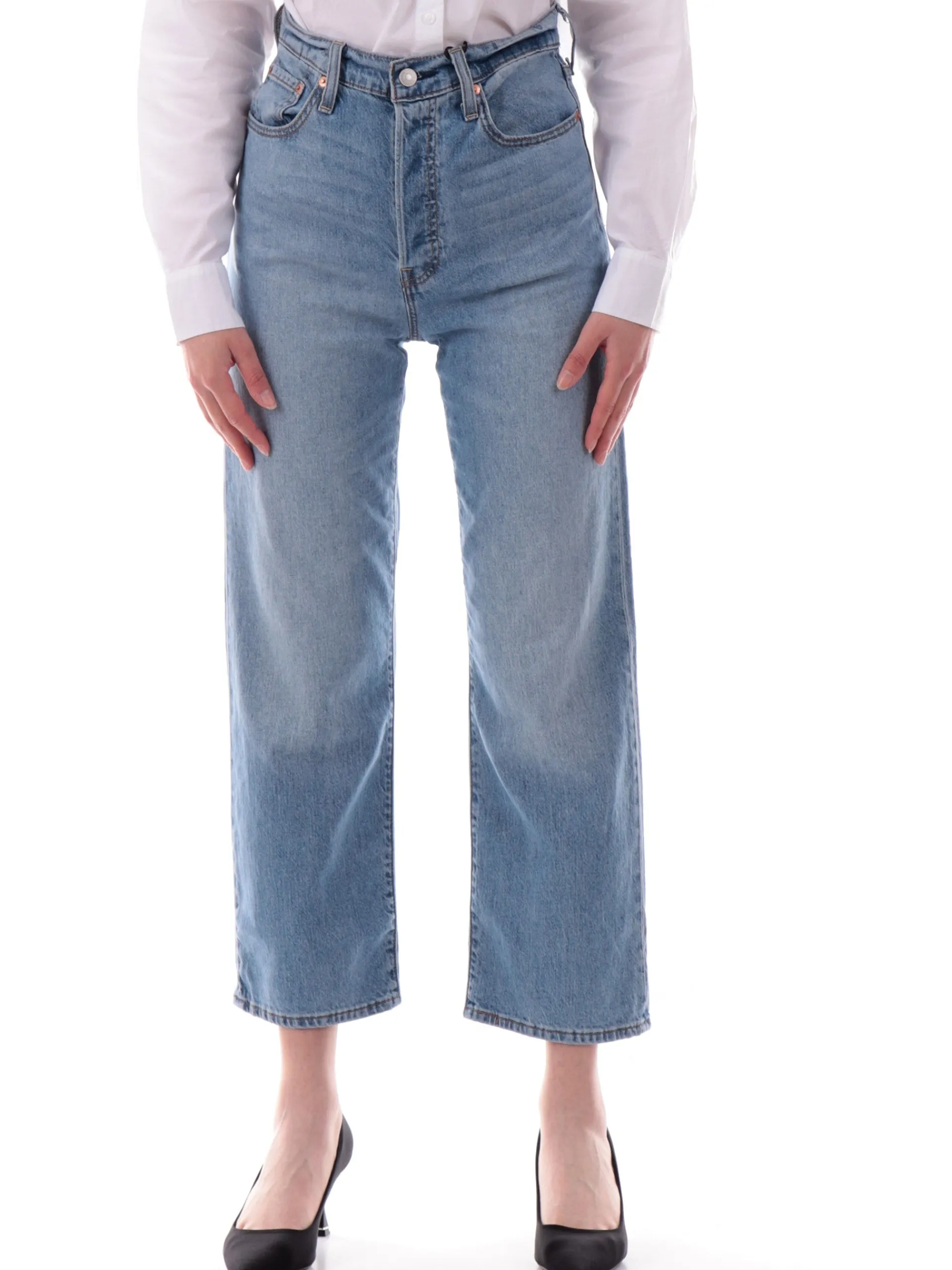 LEVIS Jeans*Jeans Ribcage Straight blu da donna Slim 7269302