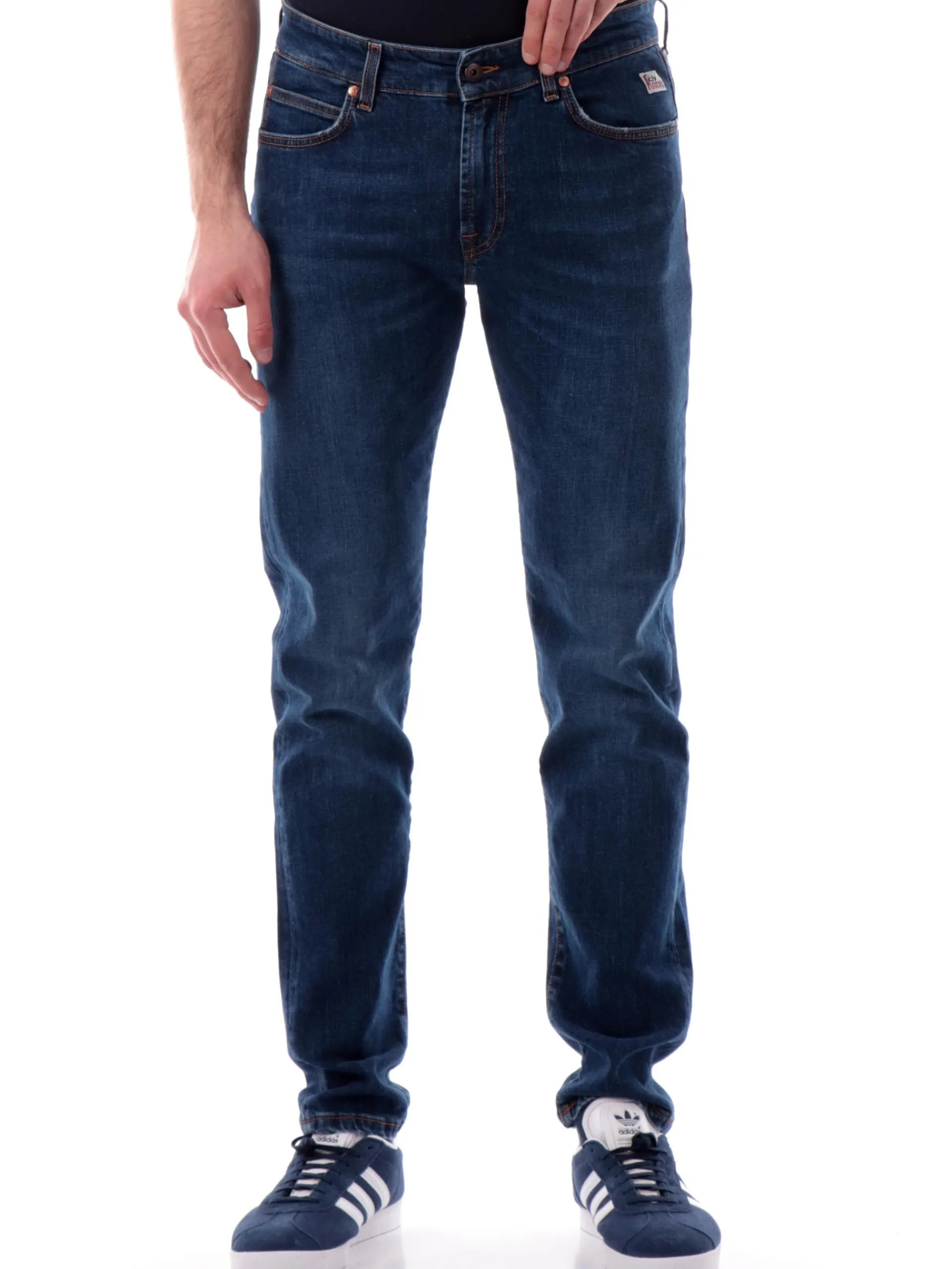 ROYROGERS Jeans*Jeans Roy Rogers 517 blu scuro da uomo Slim RU075CH422748