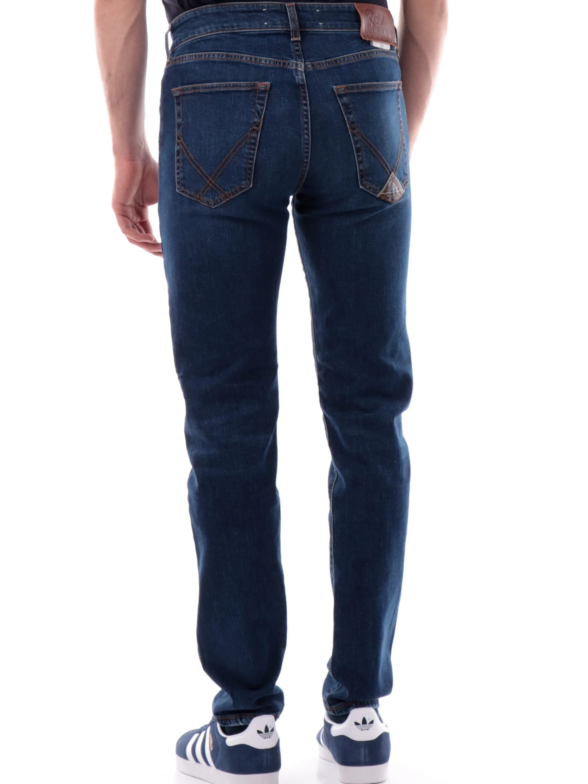 ROYROGERS Jeans*Jeans Roy Rogers 517 blu scuro da uomo Slim RU075CH422748