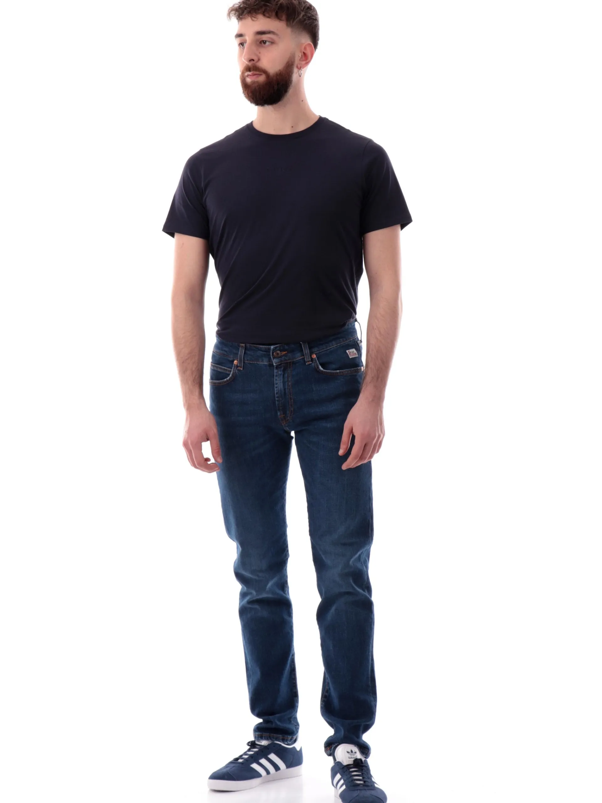 ROYROGERS Jeans*Jeans Roy Rogers 517 blu scuro da uomo Slim RU075CH422748