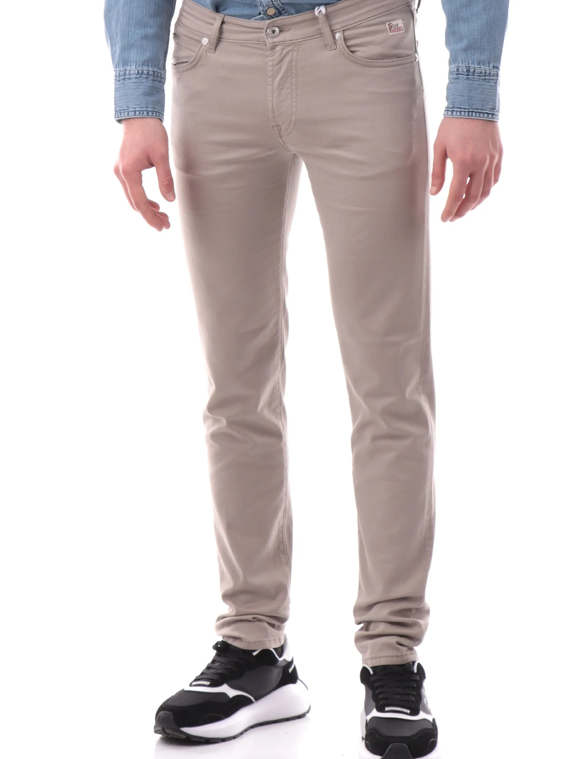 ROYROGERS Pantaloni*Jeans Roy Rogers grigi da uomo 517 Plain Drill RU089P0370127