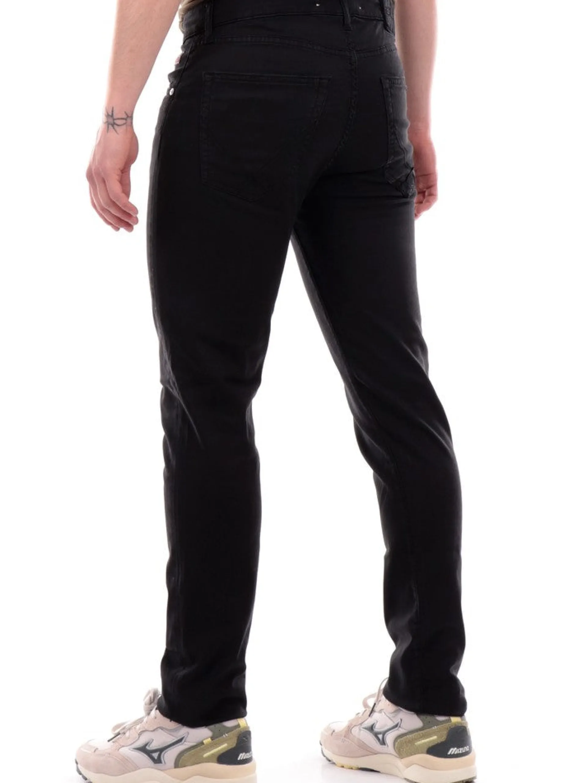 ROYROGERS Pantaloni*Jeans Roy Rogers neri da uomo 517 Plain Drill RU089P0370127