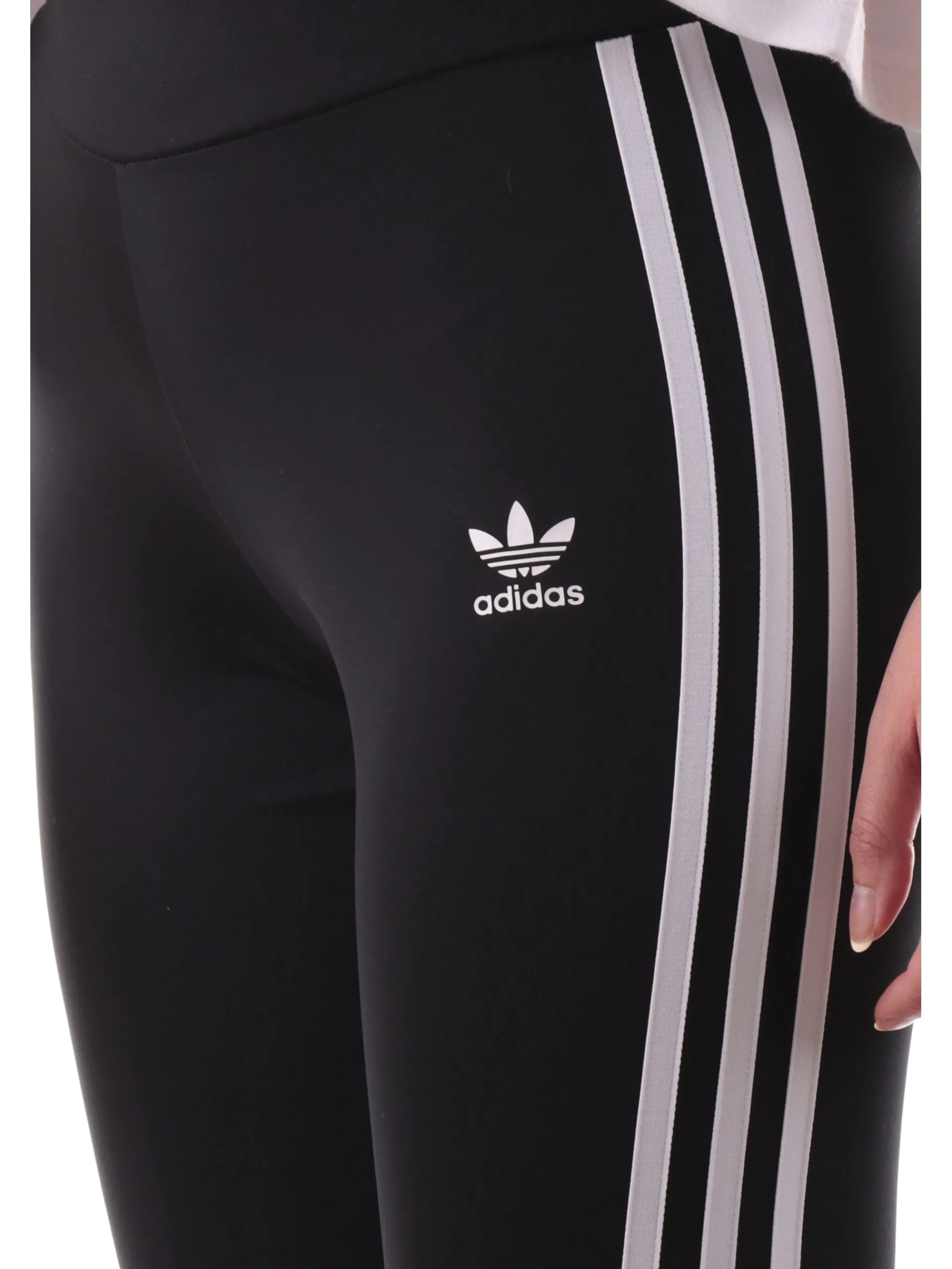 ADIDAS ORIGINALS Leggings*Leggings Adidas Flare neri da donna con 3Stripes IN1100
