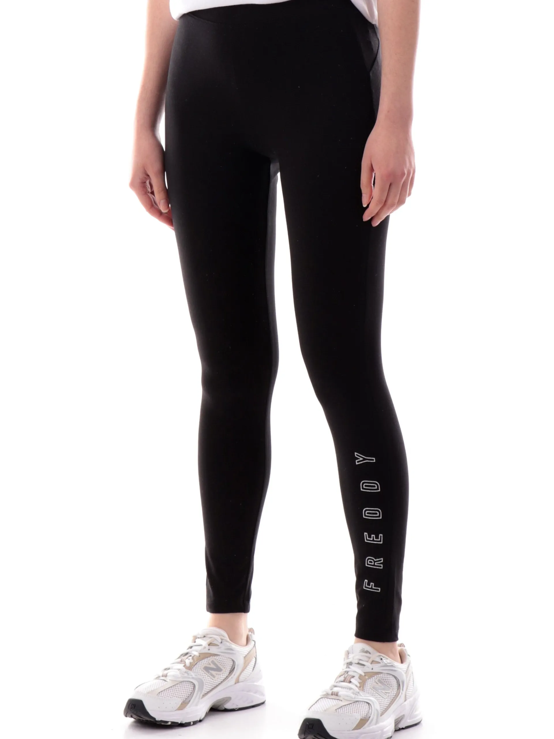 FREDDY Leggings*Leggings neri da donna con stampa con glitter S25WCYLP1