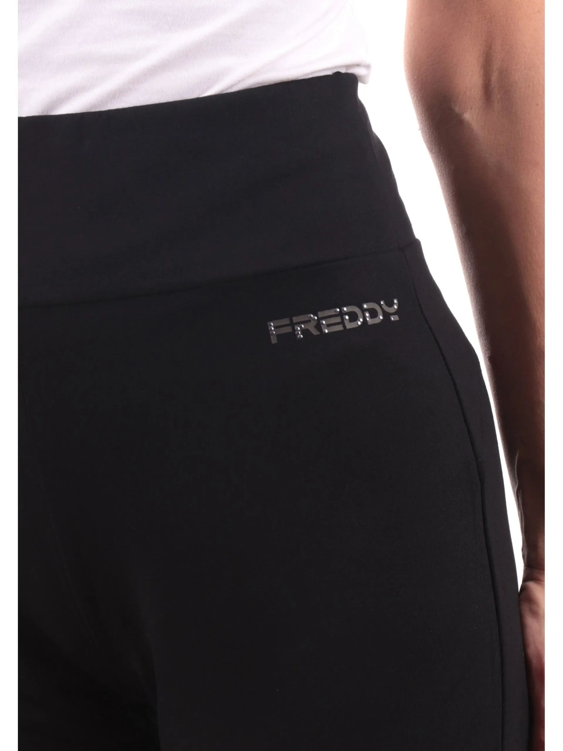 FREDDY Leggings*Leggings neri da donna logo con strass F4WCRP13