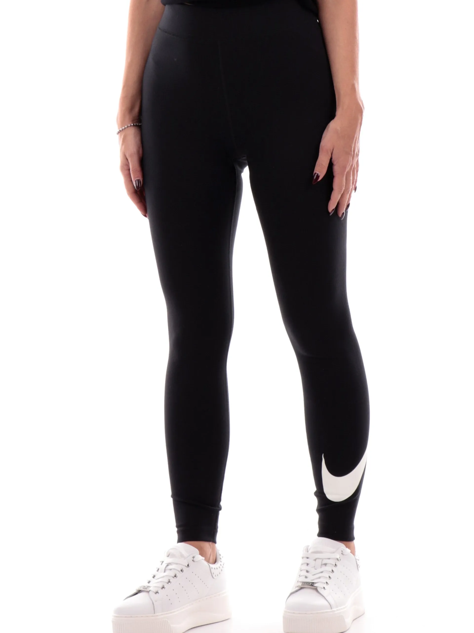 NIKE Leggings*Leggings neri da donna logo sul fondo DV7795