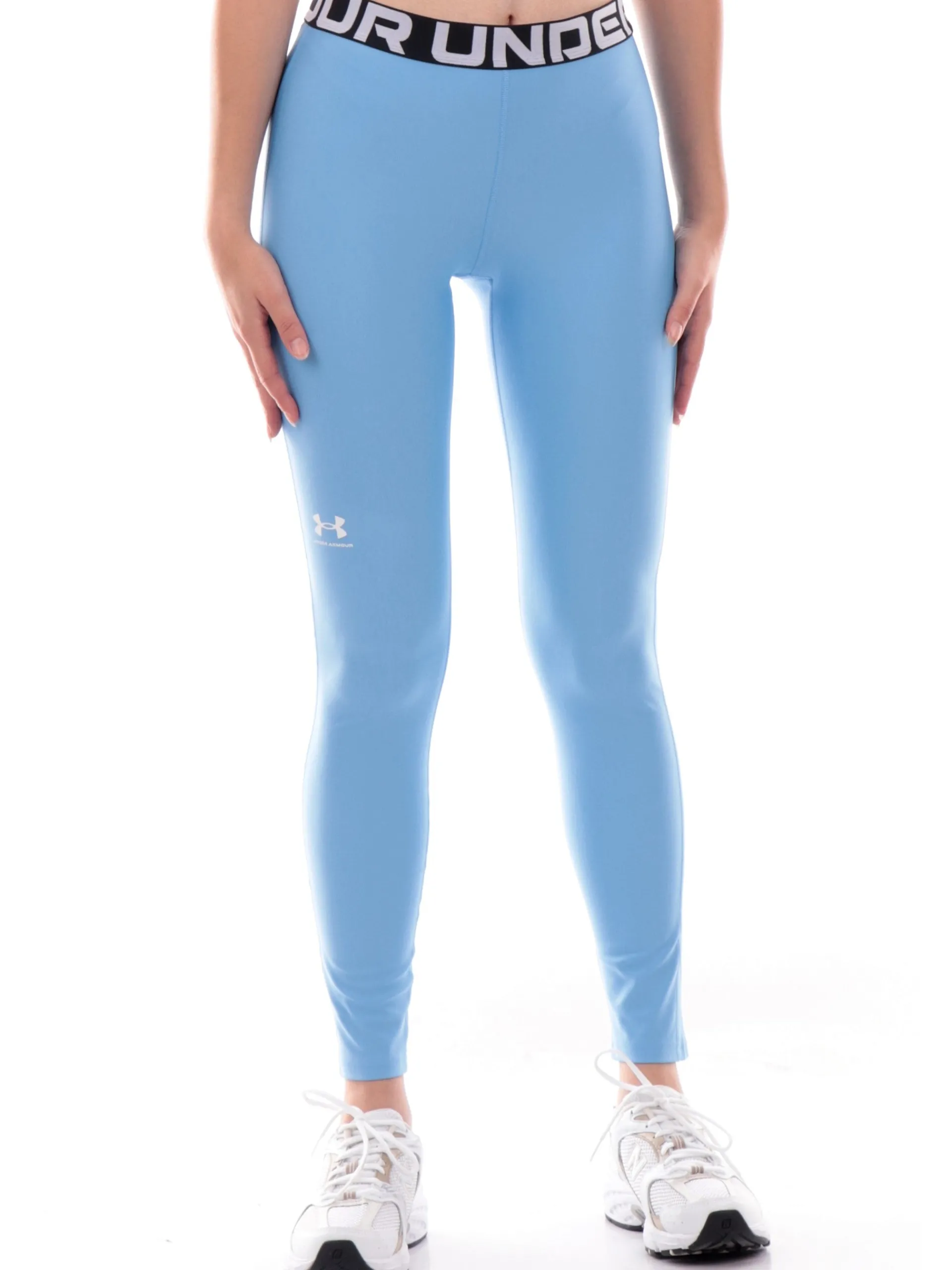 UNDER ARMOUR Leggings*Leggings Celeste da donna banda scritta logo Authentic 13835590