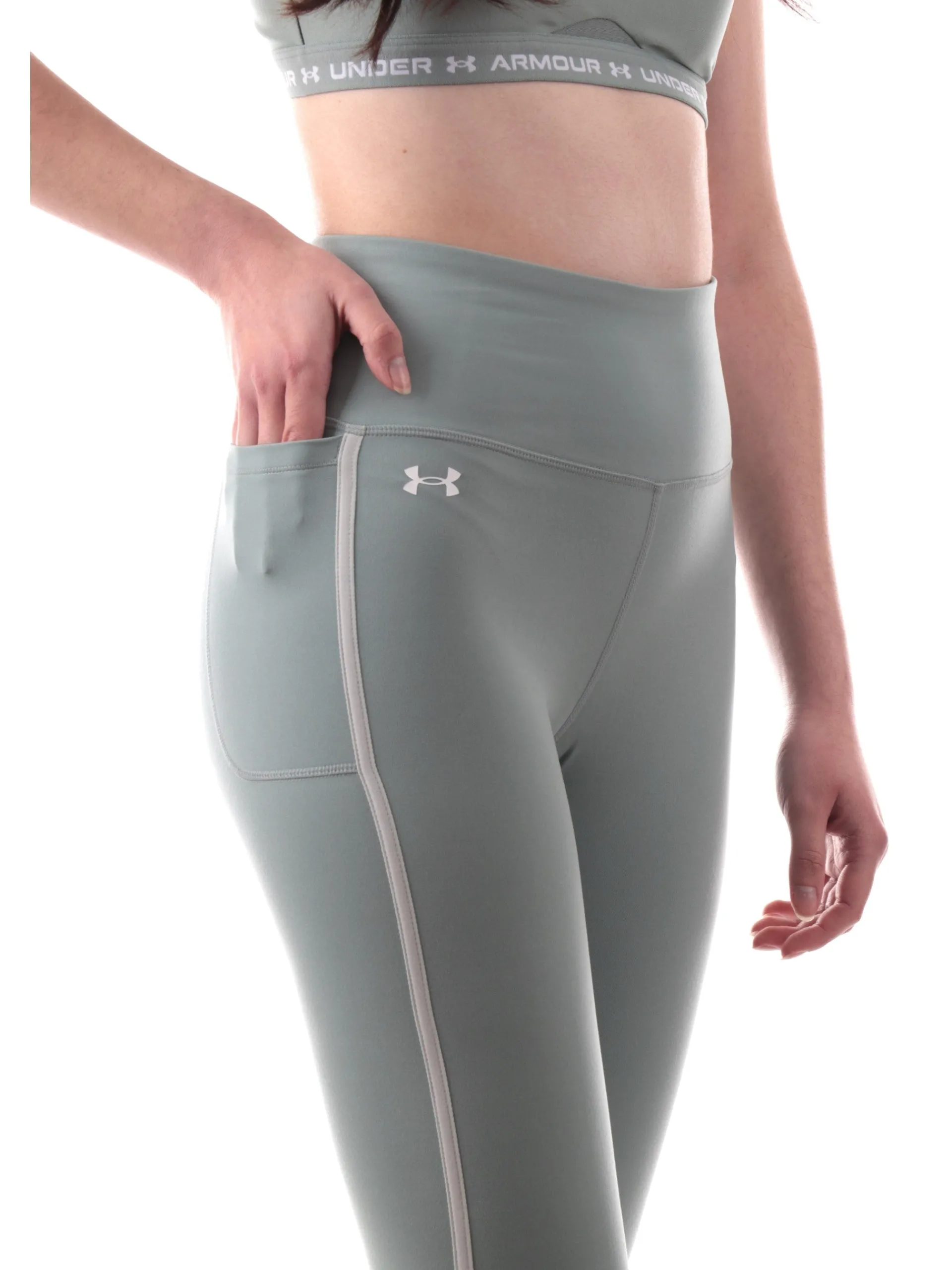 UNDER ARMOUR Leggings*Leggings verdi tessuto tecnico da donna Motion Piped 13897930
