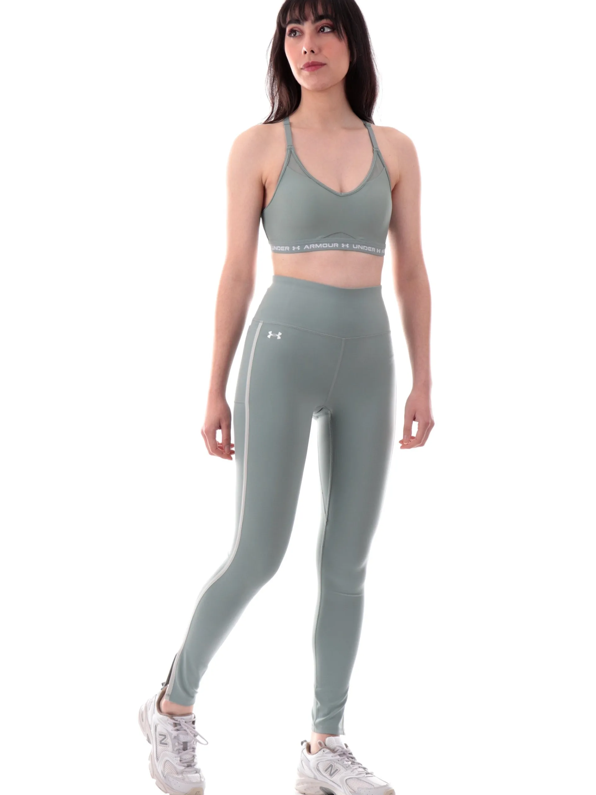 UNDER ARMOUR Leggings*Leggings verdi tessuto tecnico da donna Motion Piped 13897930